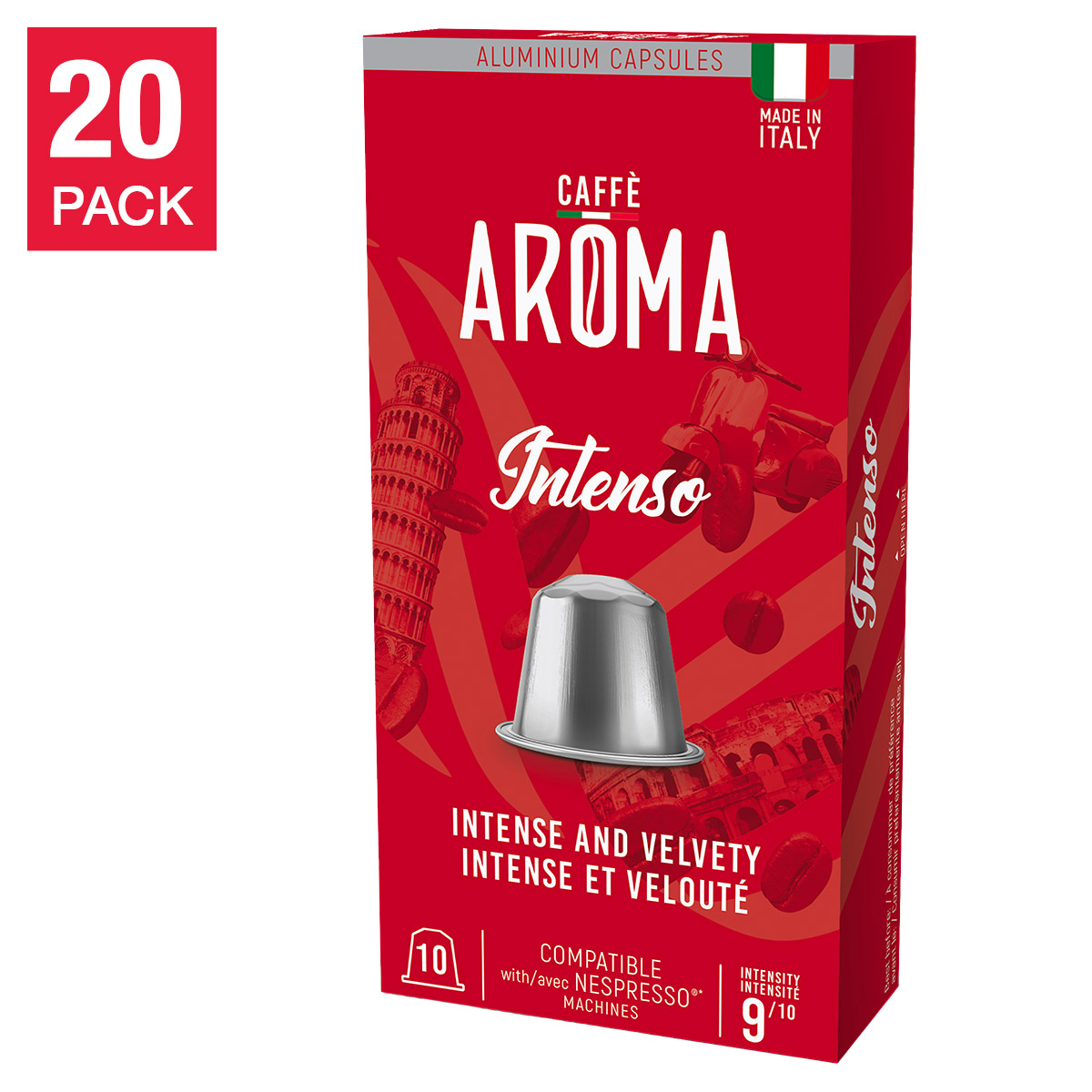 Caffé Aroma - Intenso Nespresso Pods, 200-count