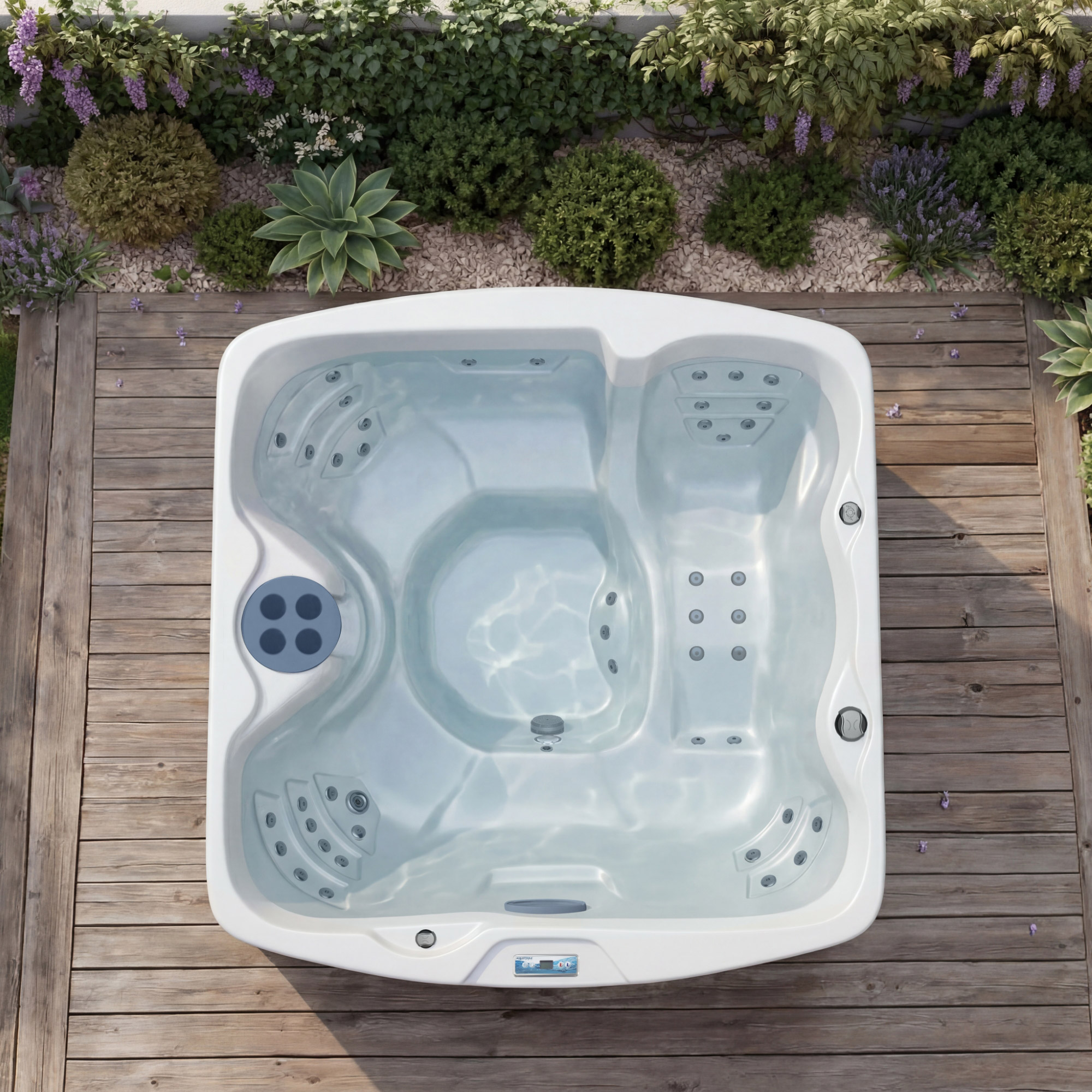 Aura ラッコ　温熱療養器 Aquaterra Spas Aryana 45-jet, 5-person Rotomolded Spa | Costco