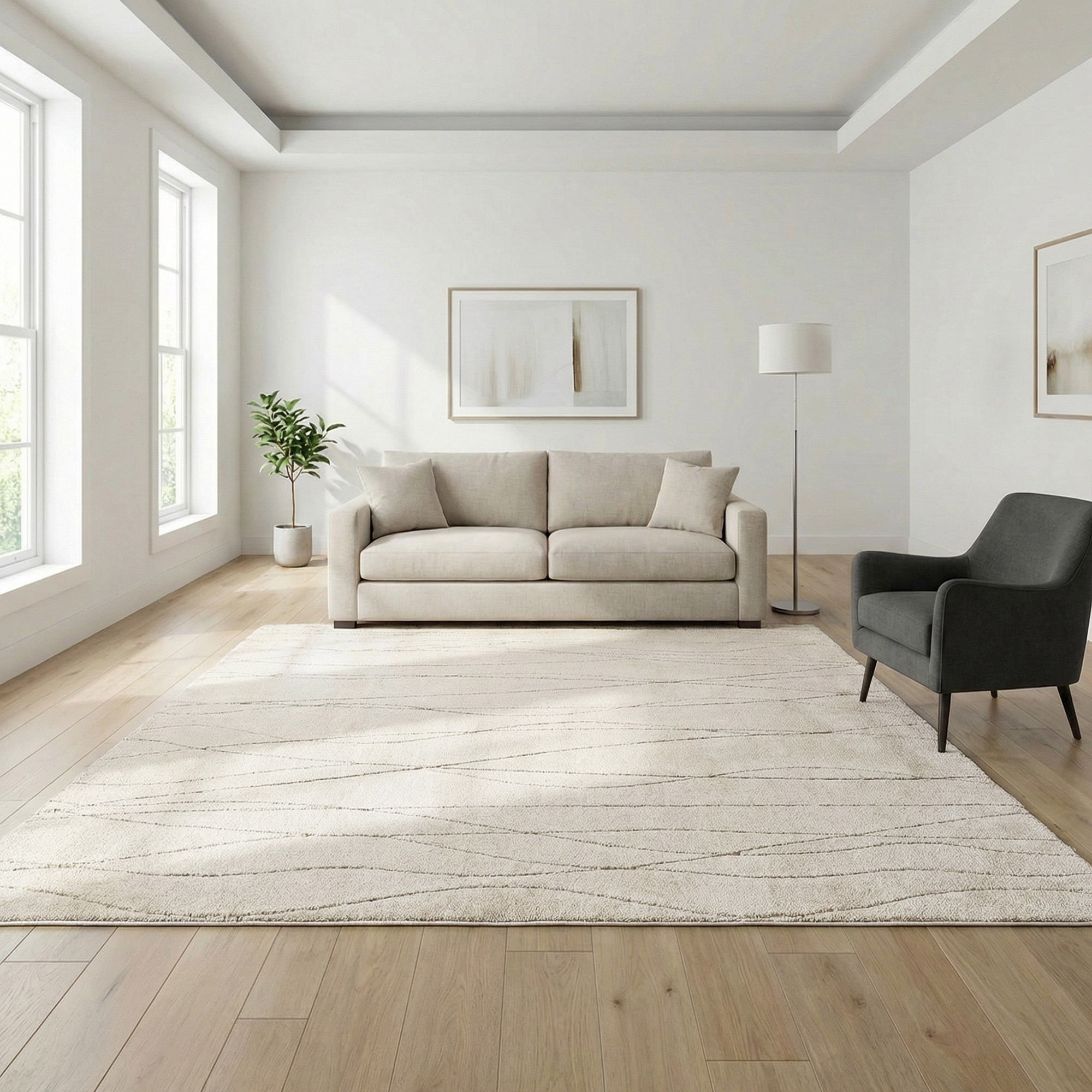 Gertmenian Turin Area Rug, Kie Ivory, 7'10” x 10' | Costco