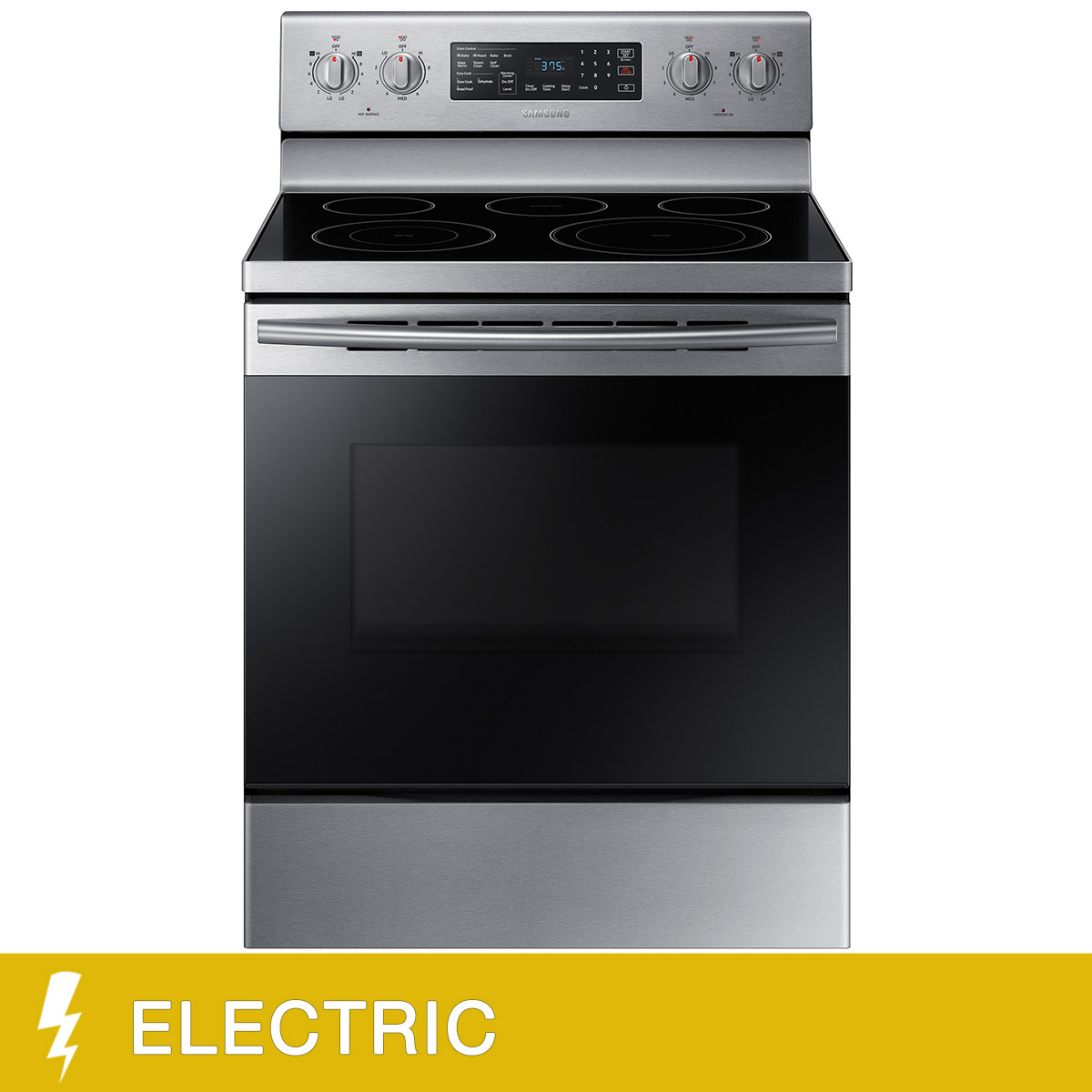 Samsung 30 in. 5.9 cu.ft Stainless-Steel Electric Range with Convection Oven