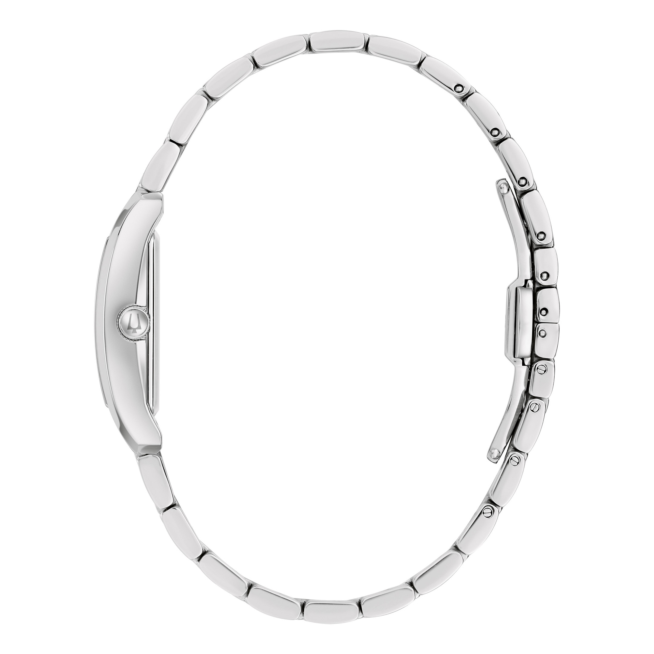 Bulova Classic Stainless Steel Diamond Rectangle Blue Dial  display picture 3