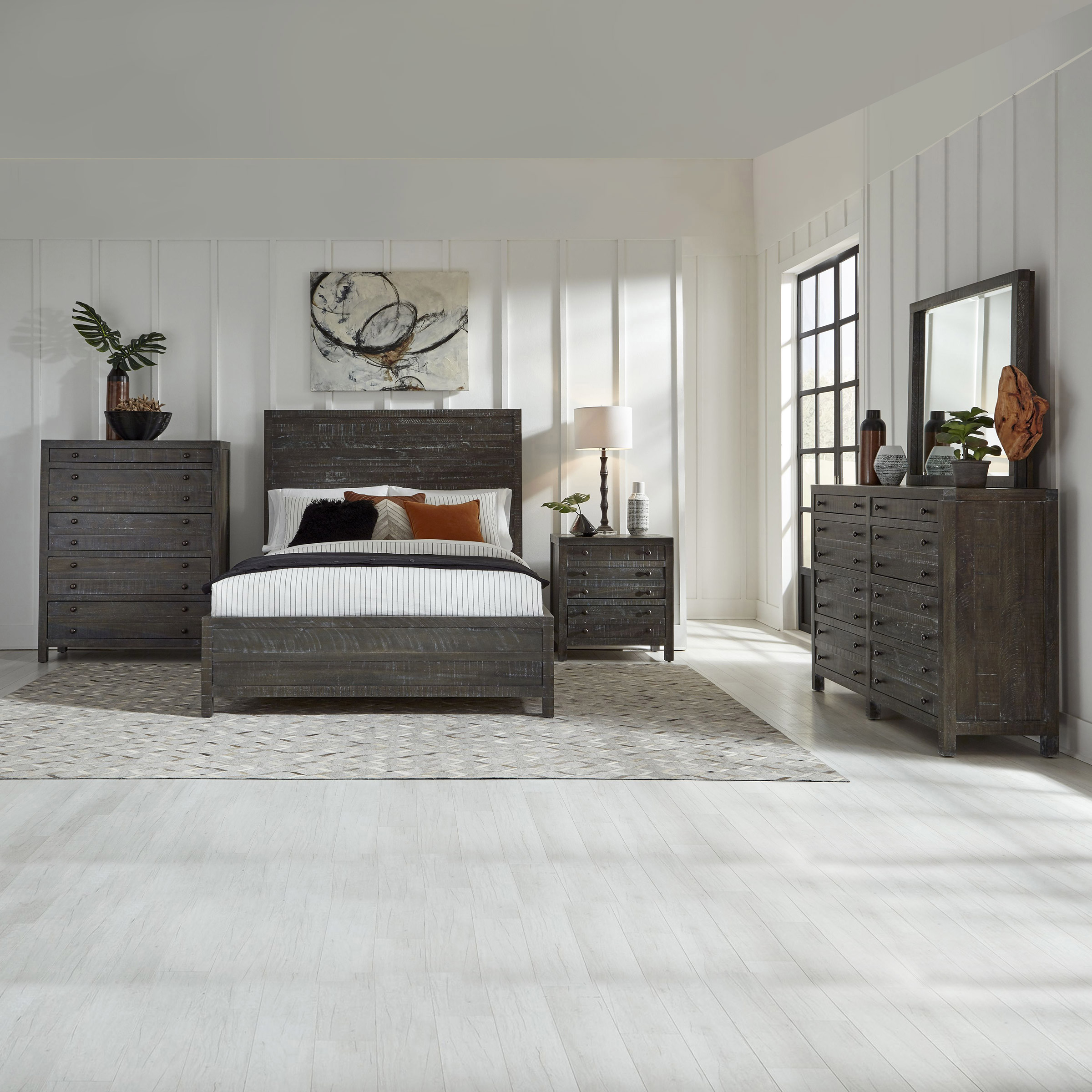 Torsten Queen Bedroom Collection in Gunmetal
