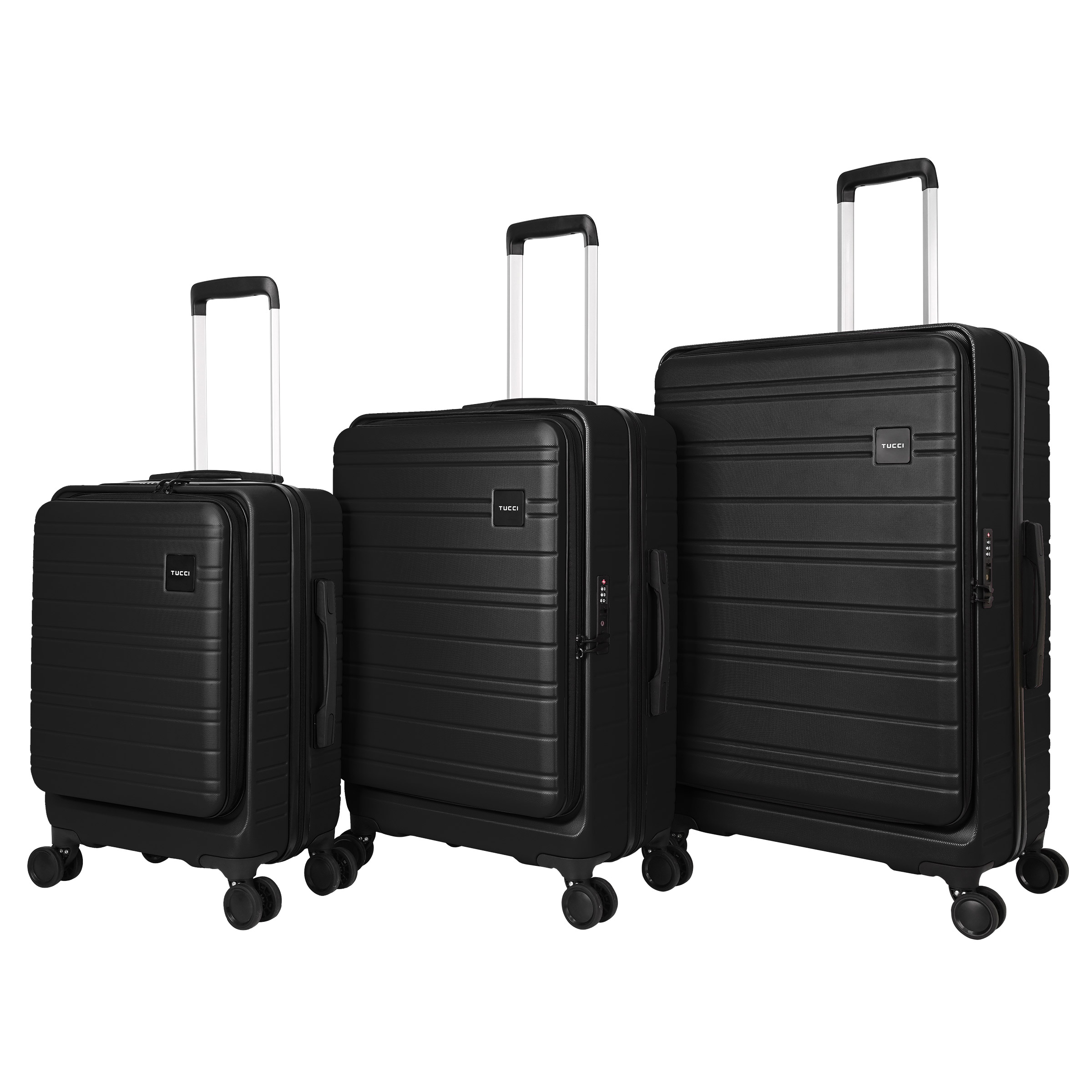 Tucci 3 piece Hardside Circolo Luggage Set