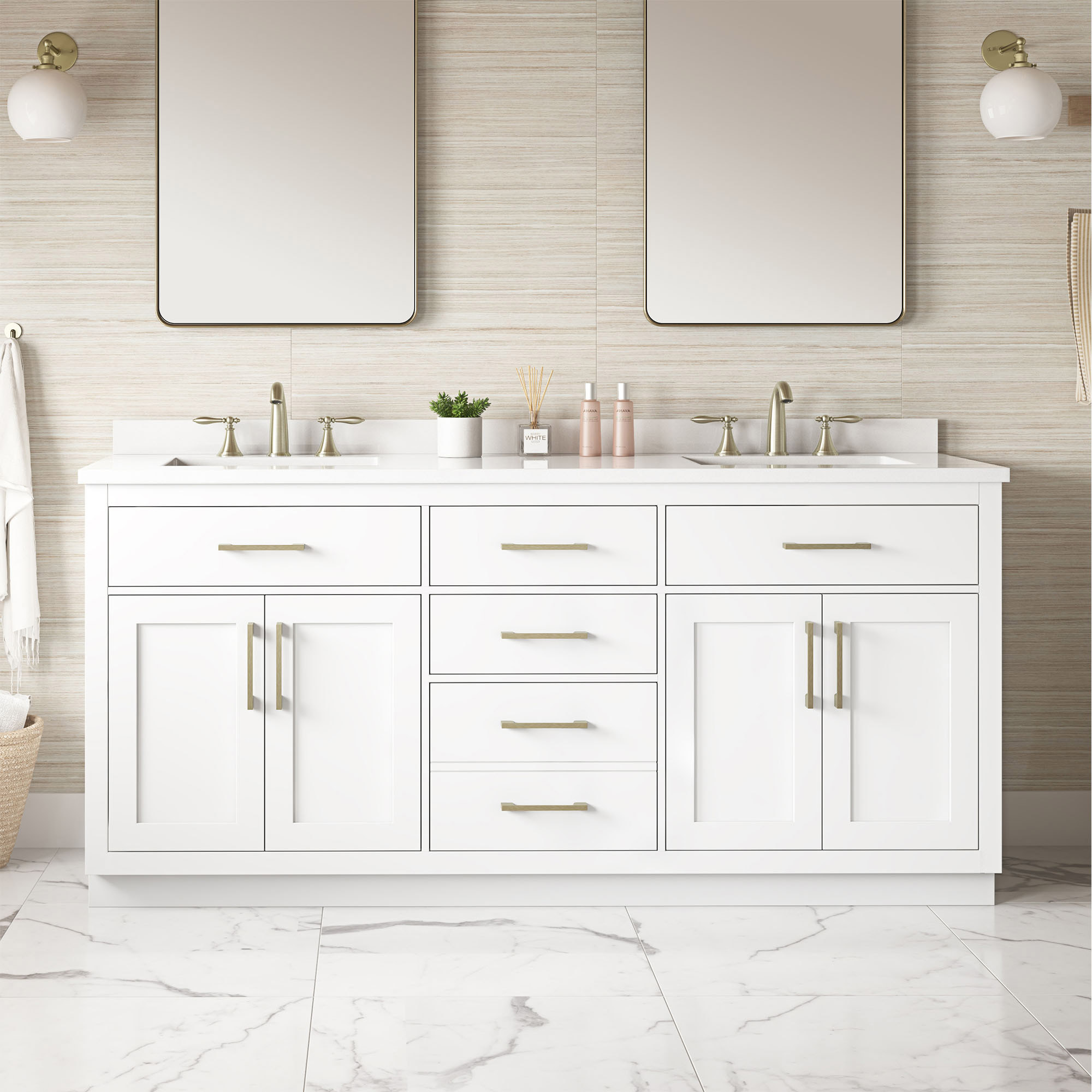 OVE Decors Alonso 72 in. Double Vanity