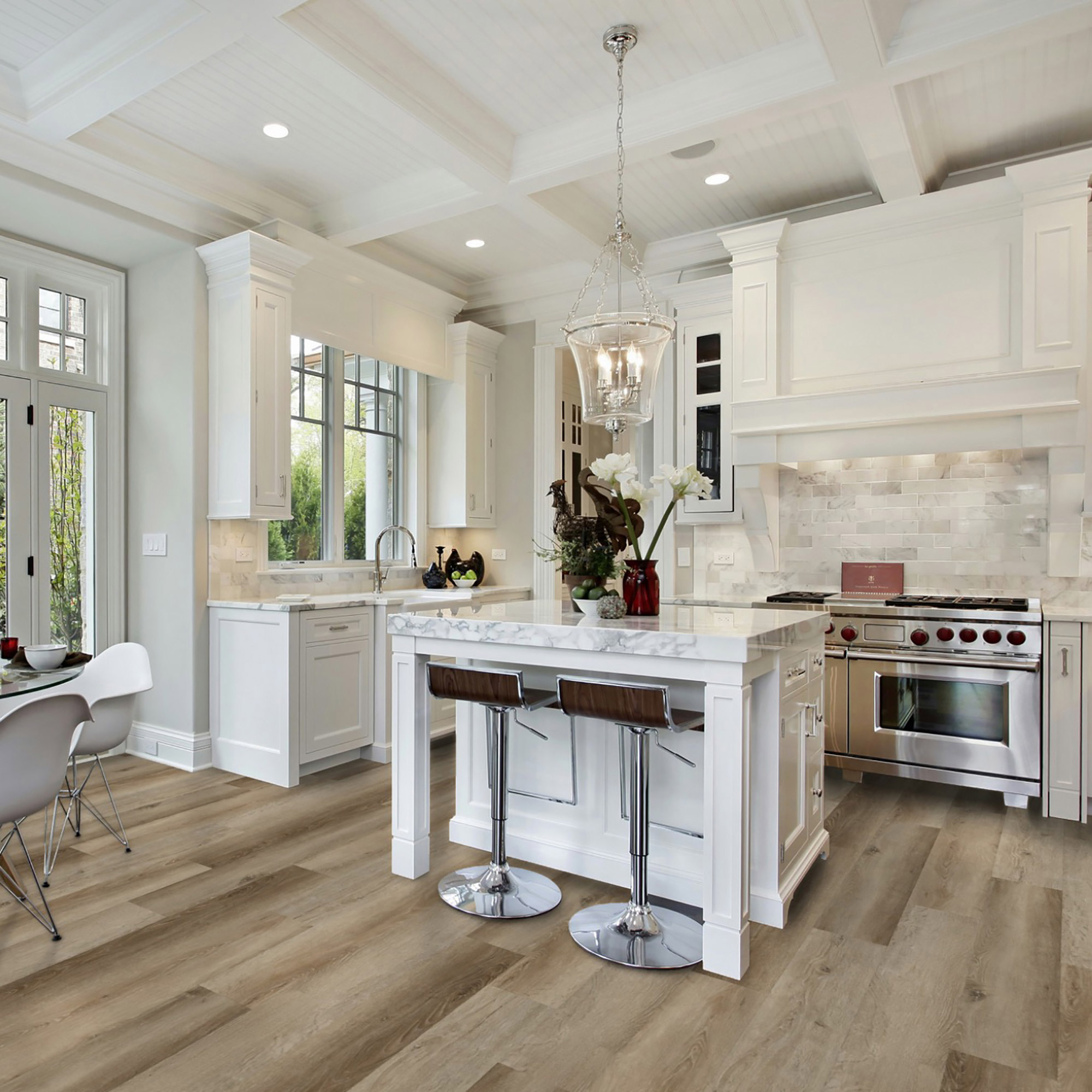 United Weavers Flooring St. Augustine 9"x 60" Waterproof Luxury Vinyl Plank - 7.5 MM Thick with 22 Mil Wear Layer  22.39