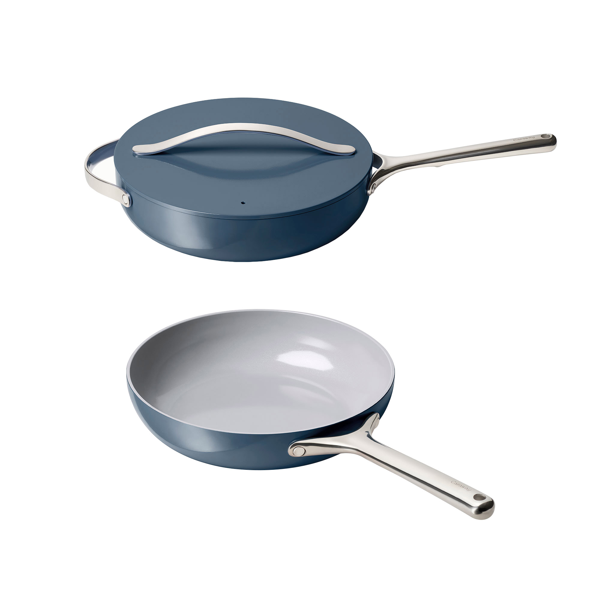 Caraway 3-piece Ceramic Non-Stick Sauté Pan Set