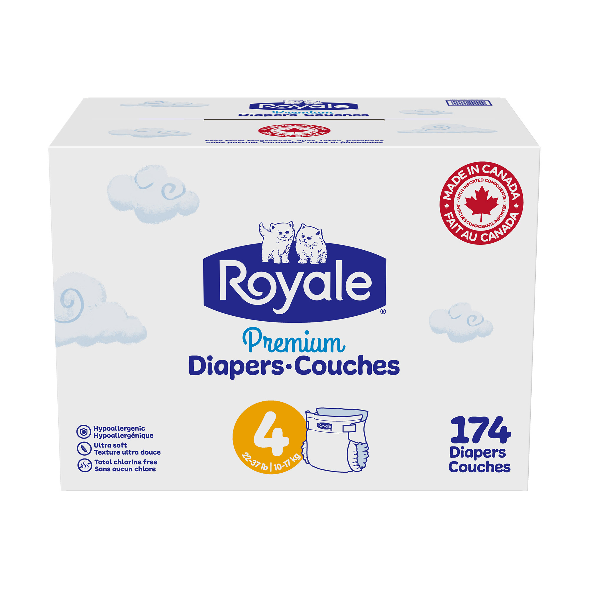Royale Premium Couches Pour Bébé, Tailles 3 - 6