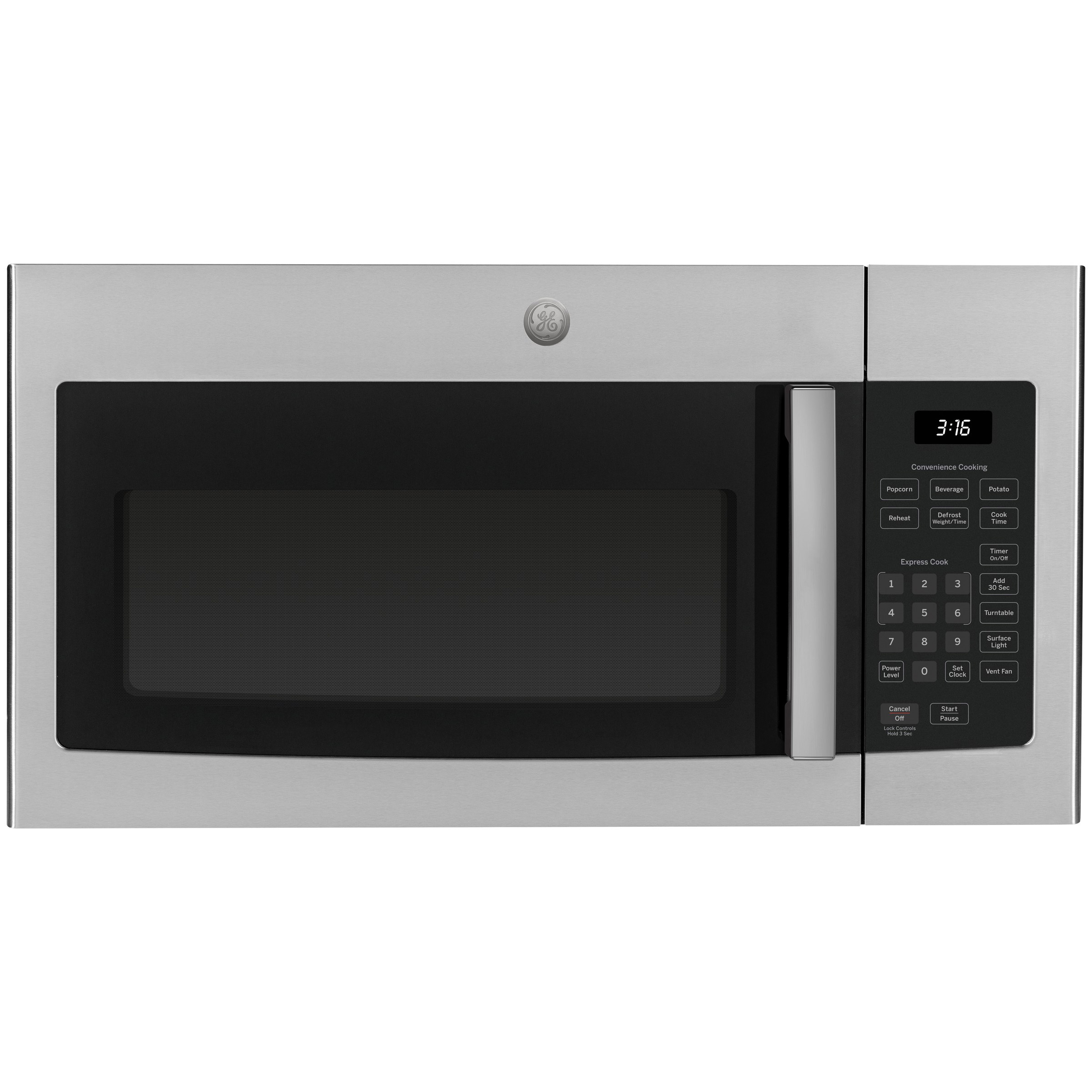 GE 30" 1.6 cu. ft. Over-the-range Microwave Oven with Cooktop Lighting  300-CFM Venting