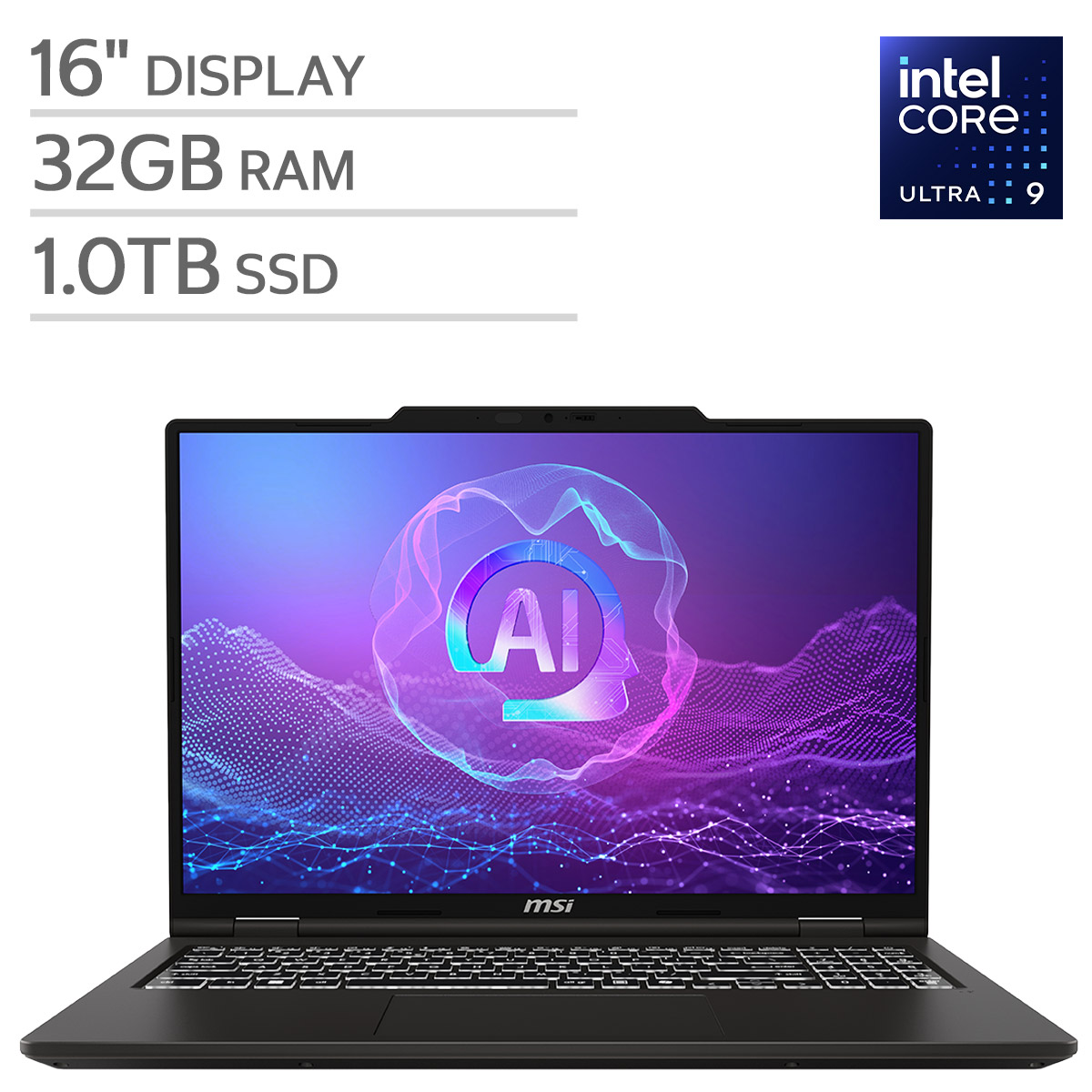 MSI Venture 16 AI Laptop - 16