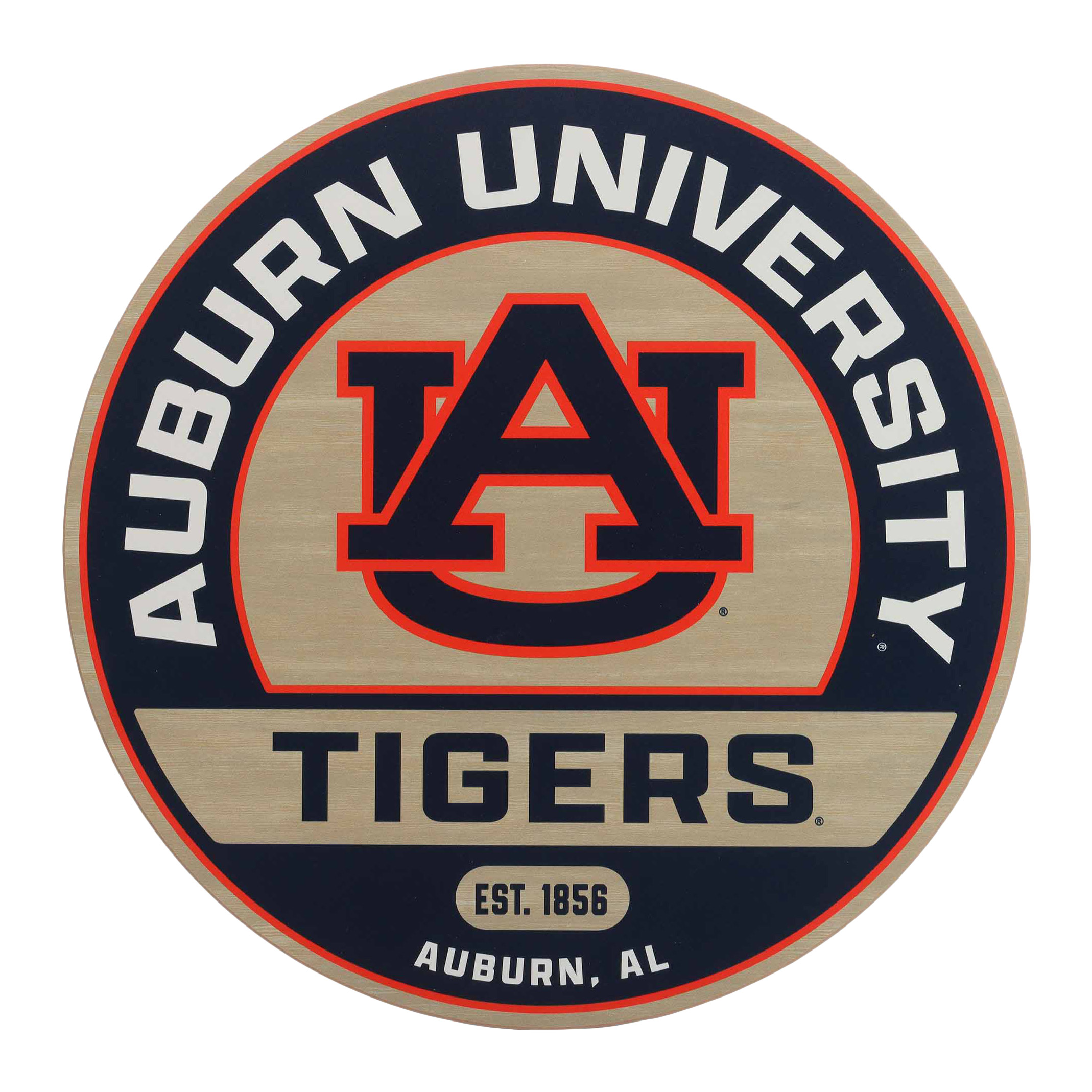 NCAA Wood Round Wall Sign