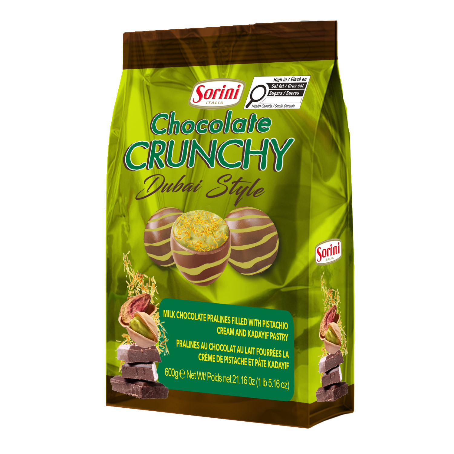 Sorini - Chocolate Crunchy Dubai Style Truffles, 600 g 