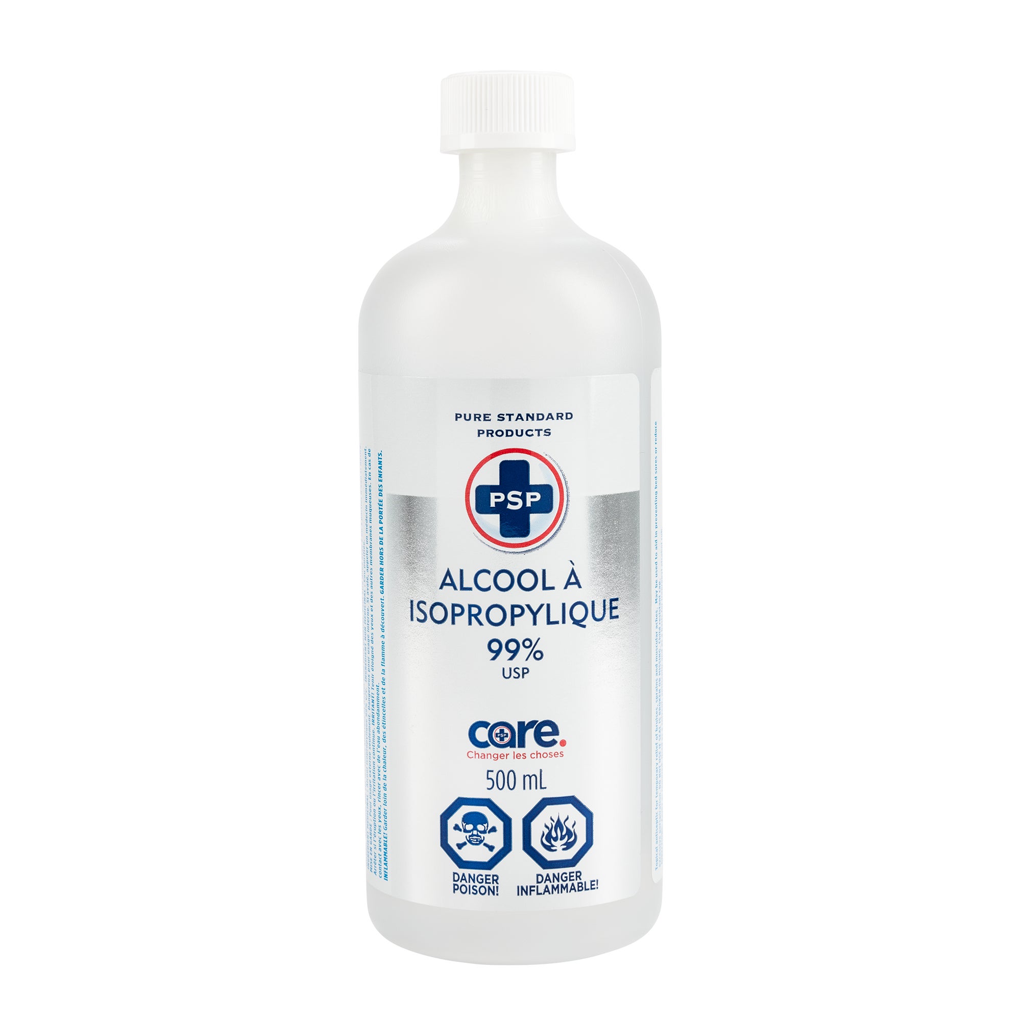 PSP - Alcool isopropylique à 99 %, 4 x 500 ml