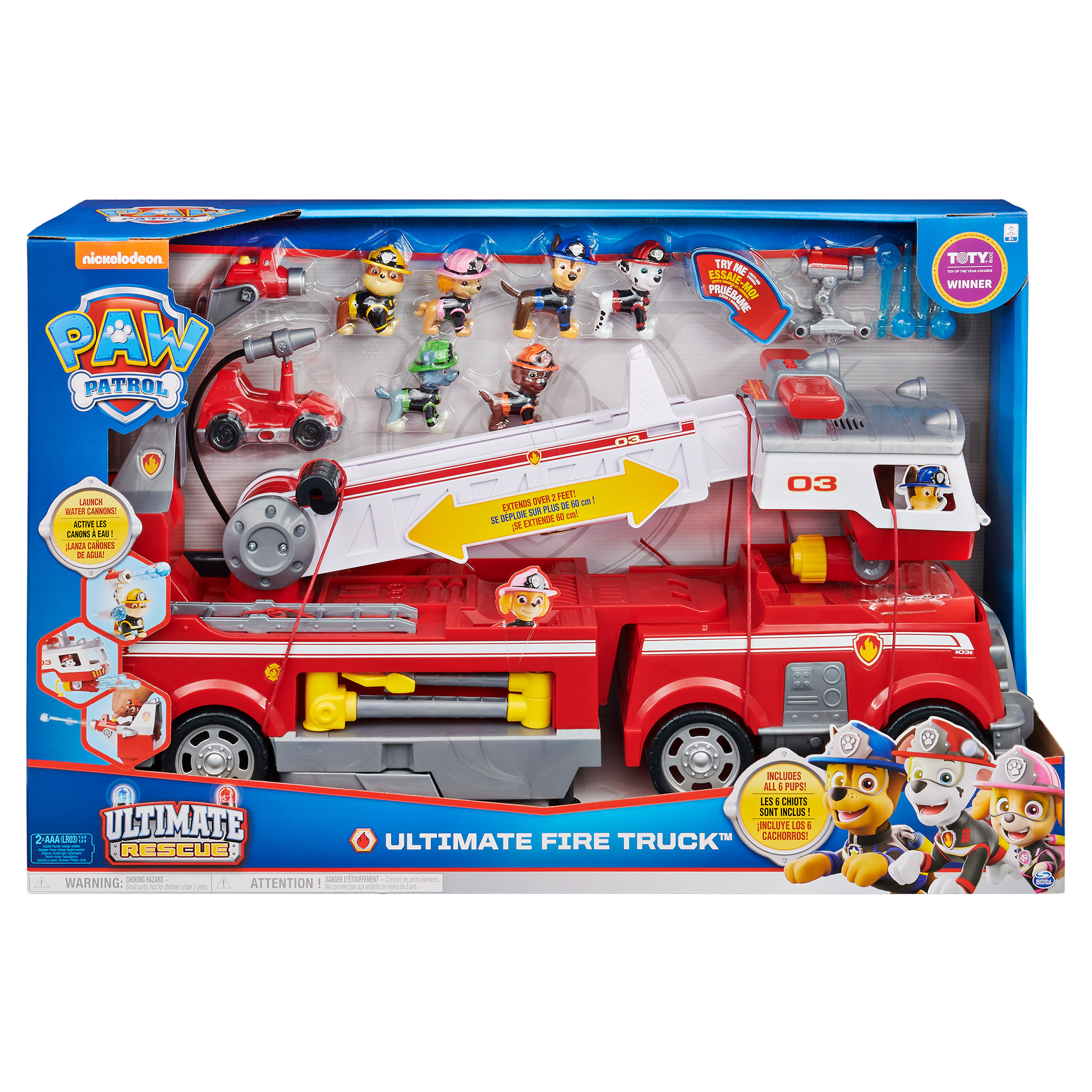 Paw Patrol Ultimate Firetruck with 6 Pup Figures | Costco