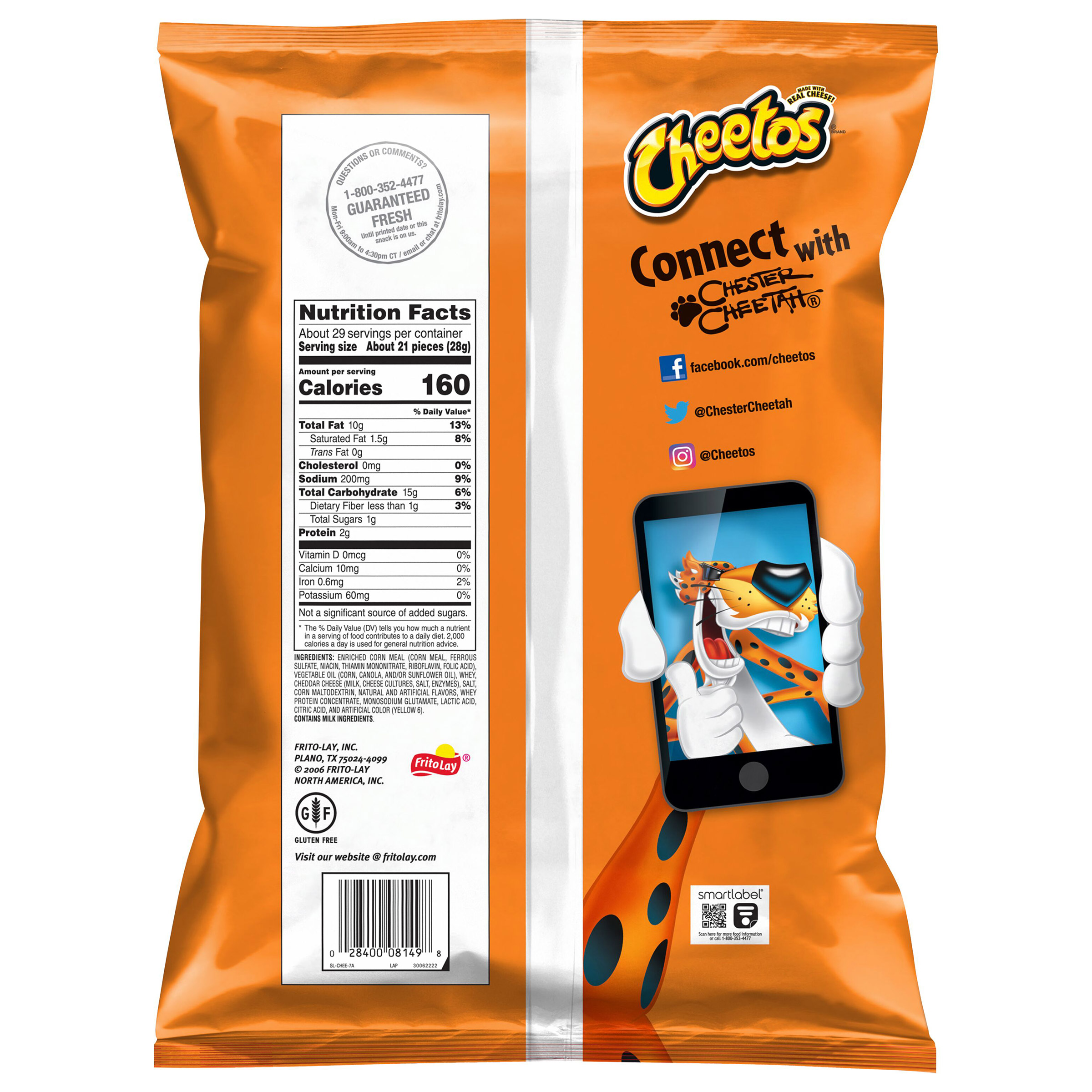 Cheetos Cheese Flavored Snacks, Crunchy, 28.8 oz | Costco