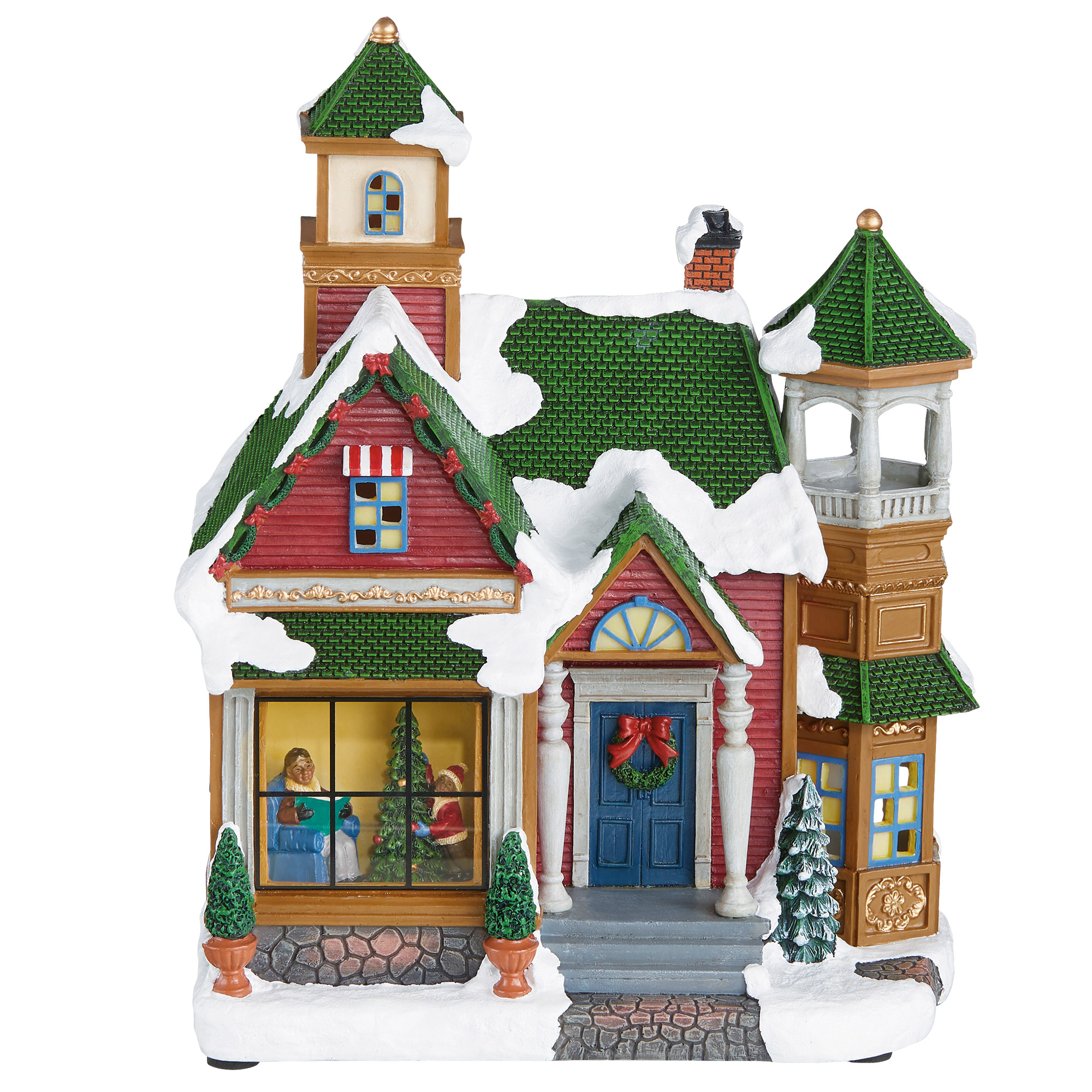 30-piece Christmas Village Set with Lights and Music | Costco