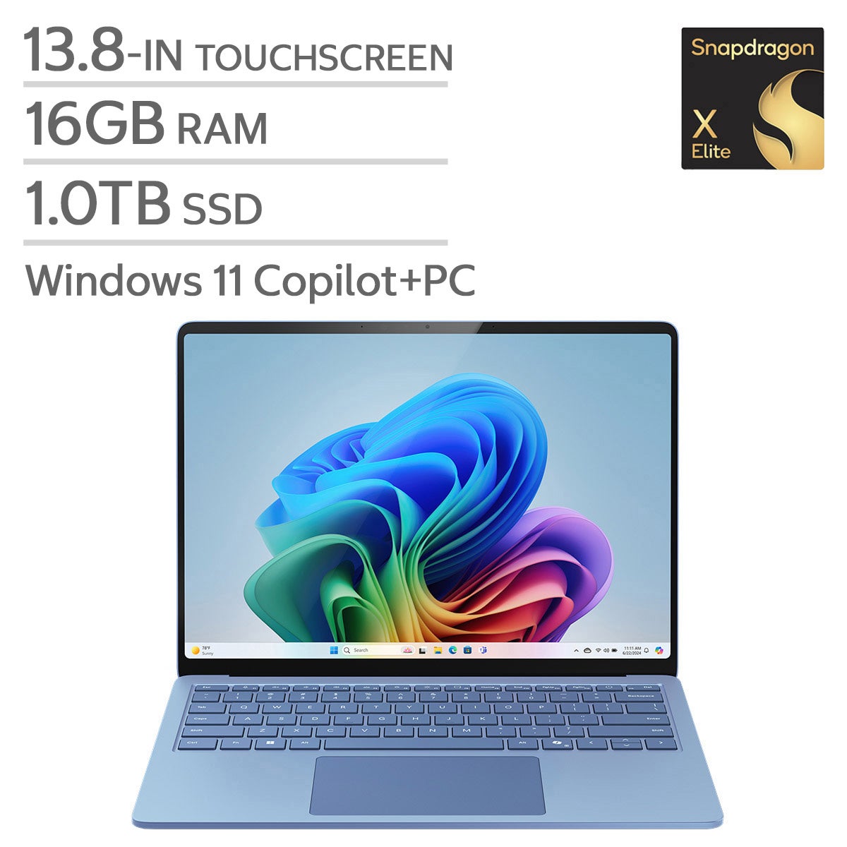 Microsoft Surface 13.8-in. Copilot+ PC Touchscreen Laptop with 1