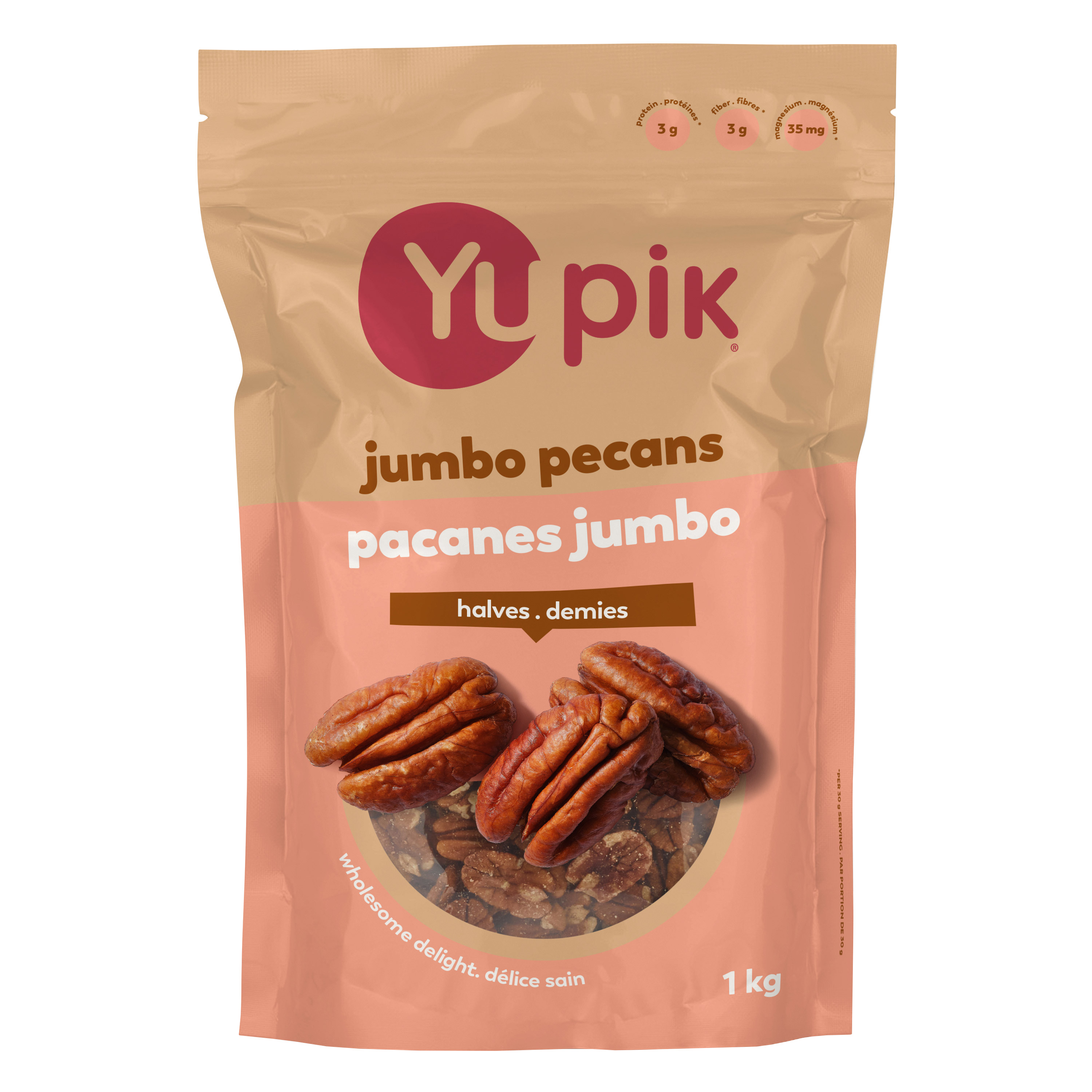 Yupik Jumbo Pecan Halves, 1 kg