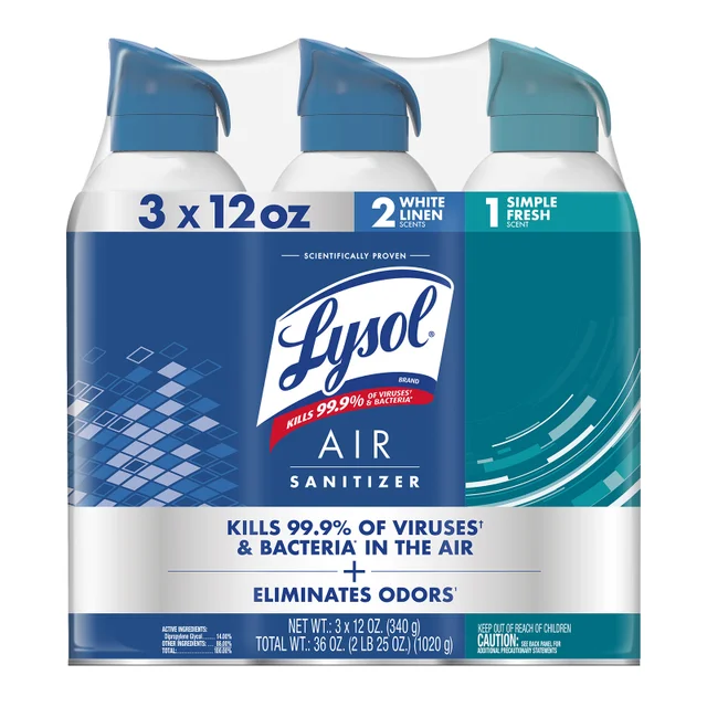 LYSOL AIR SANITIZER MULTI FRAGRANCE 3/12OZ