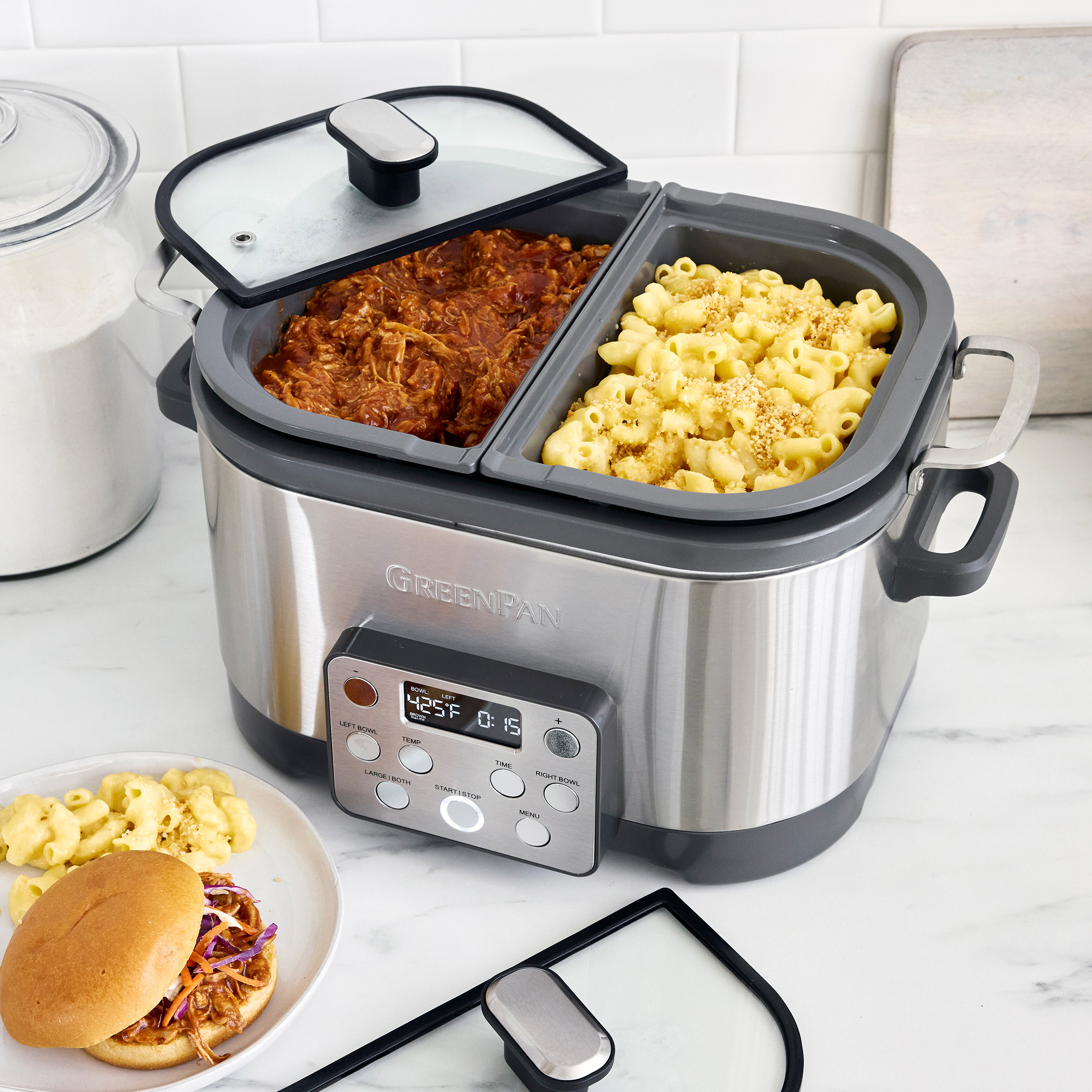 GreenPan 6QT Split Pot Slow Cooker | Costco