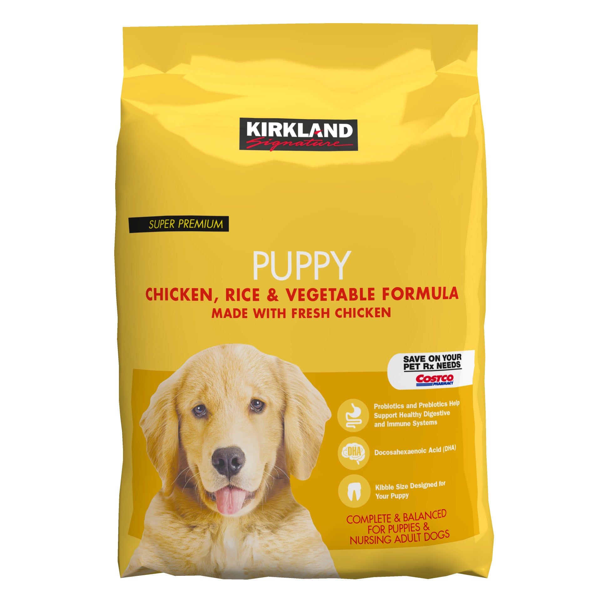 Kirkland Signature Puppy Formula Chicken, Rice and Vegetable Dog Food 20  lbs | Costco