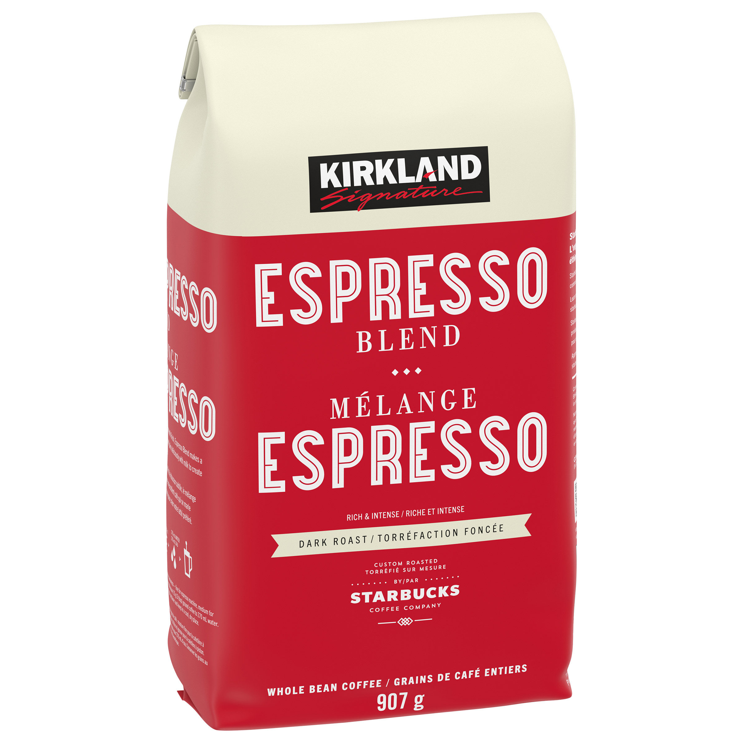 Kirkland Signature Roasted by Starbucks Espresso Blend, 907 g