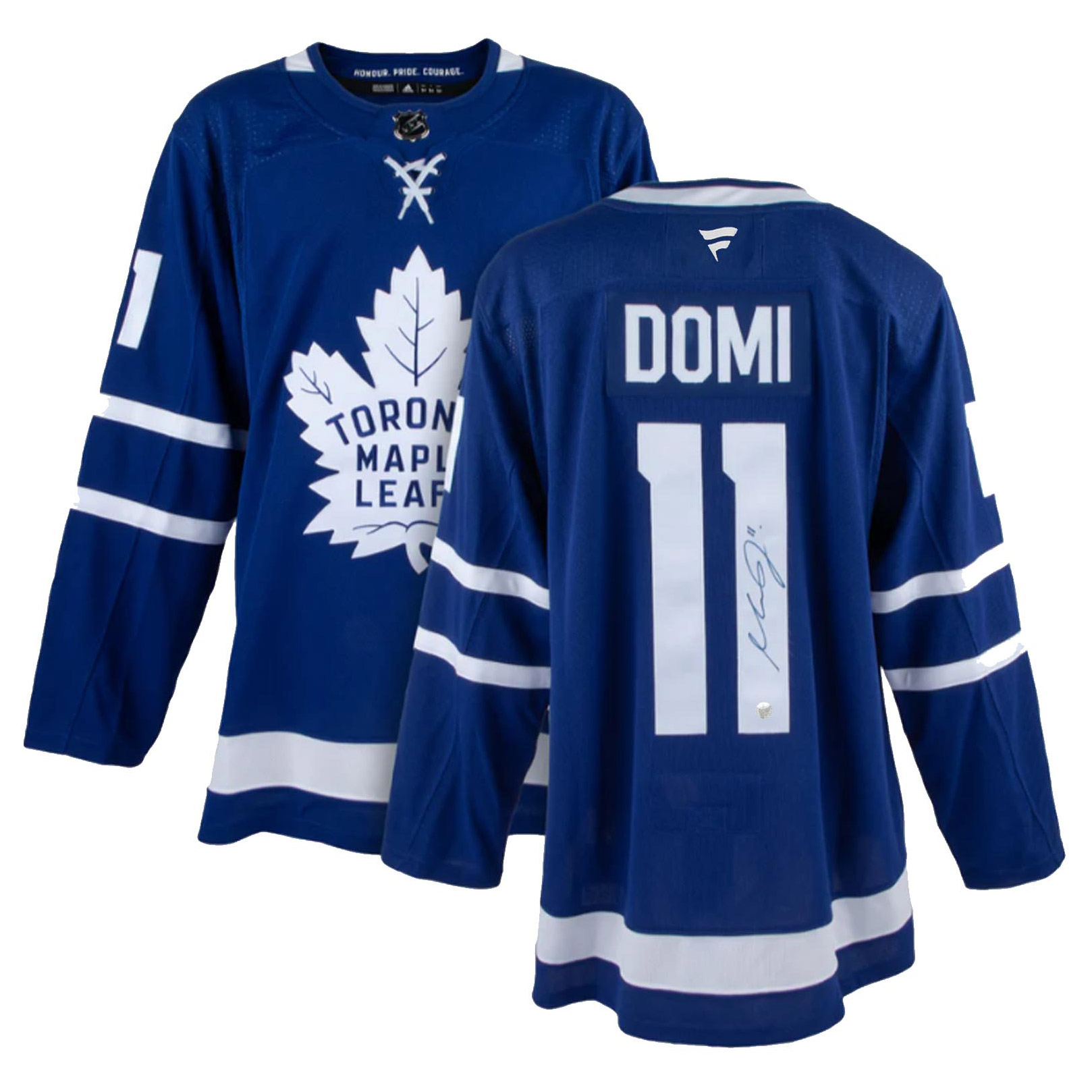 Frameworth Max Domi Signed Jersey Toronto Maple Leafs Home Fanatics Premium
