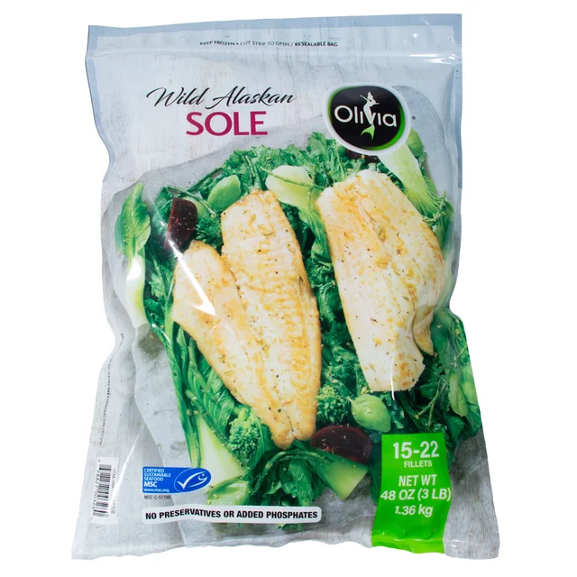 OLIVIA WILD ALASKAN SOLE FILLETS 3 LBS