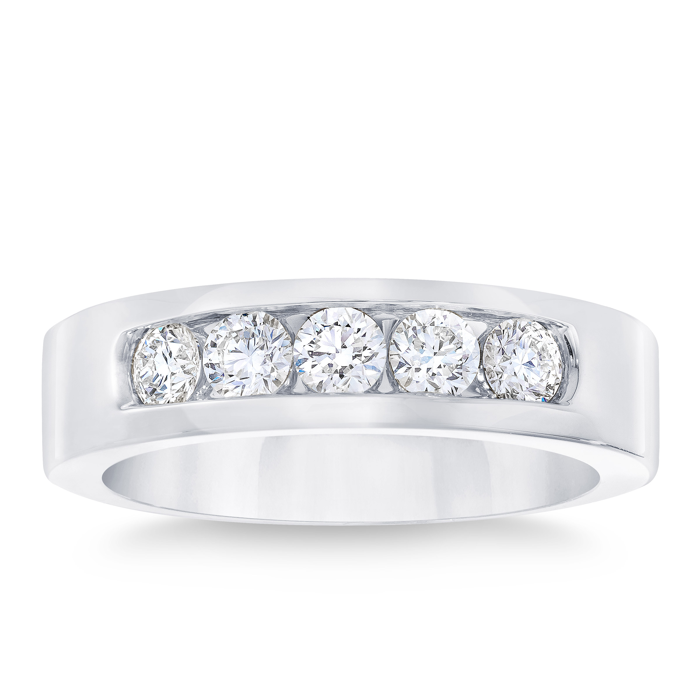 Men’s Round Brilliant Diamond Ring (0.95 ctw)
