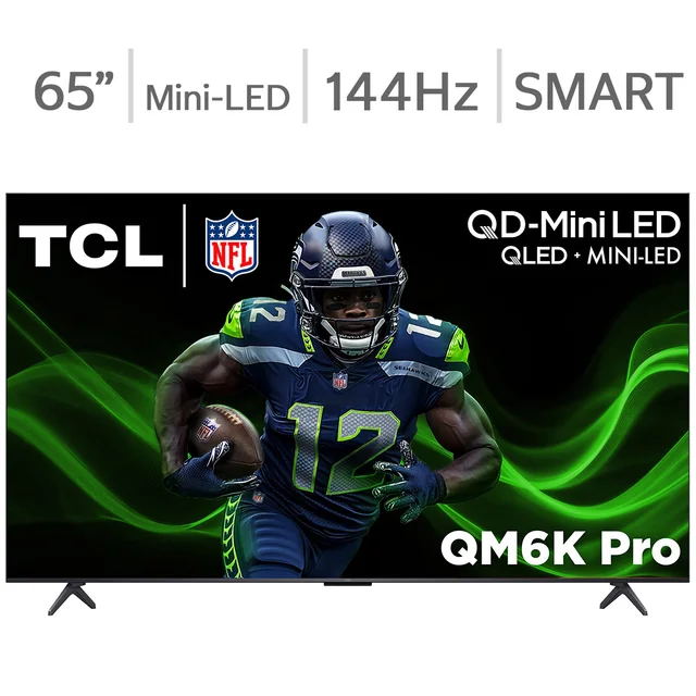TCL 65" Class - QM6K Pro Series - 4K UHD QD-Mini LED Smart TV - Allstate 3-Year Protection Plan Bundle Included for 5 Years of Total Coverage*