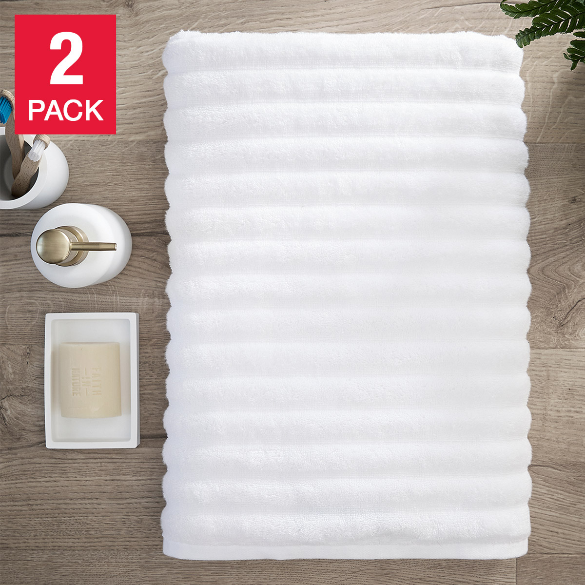 Living by Christy Kensington Bath Sheet, 2-pack