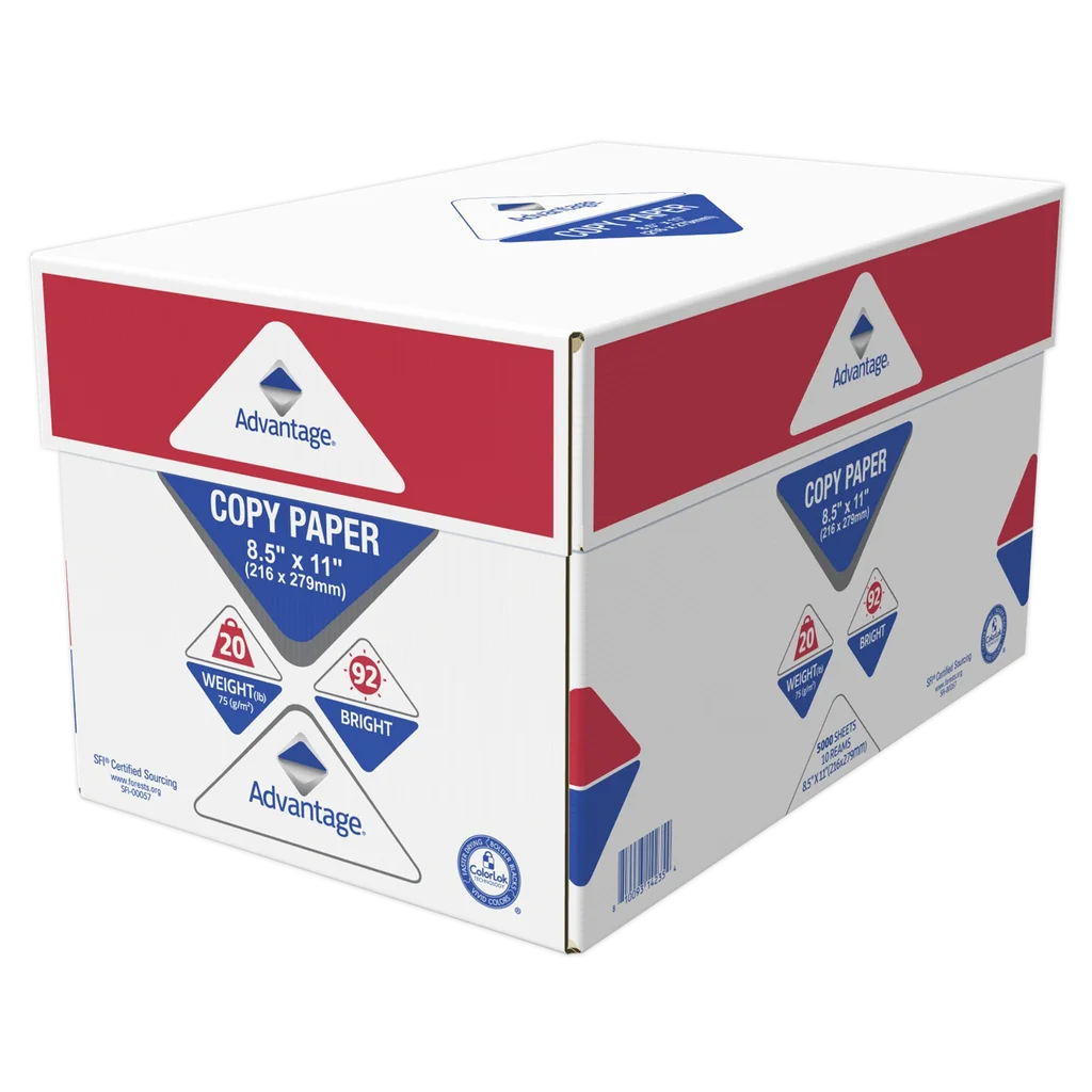 8.5 x 11 Bright White Multipurpose Copy Paper, 20lb Bond (75gsm), 5000 Sheets 8.5 x 11 Bright White Multipurpose Copy Paper, 20lb Bond (75gsm), 5000 Sheets