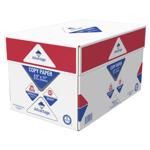 MULTIPURPOSE PAPER 20 LB 92 BRIGHT 8.5" X 11" SHEETS