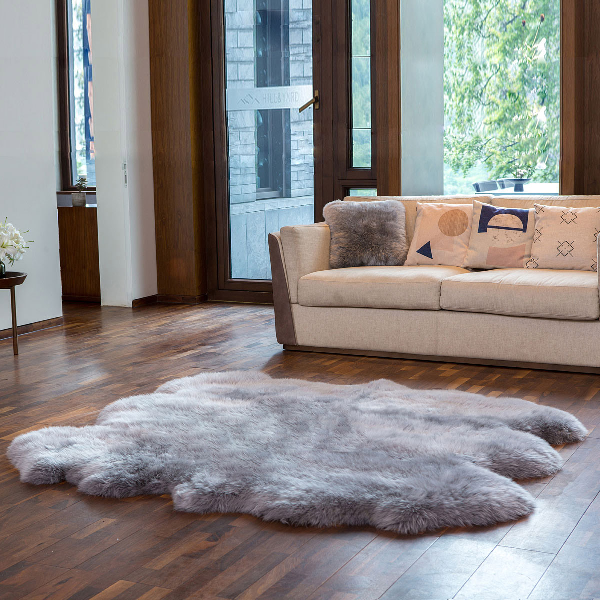 Windward Quad Sheepskin Rug