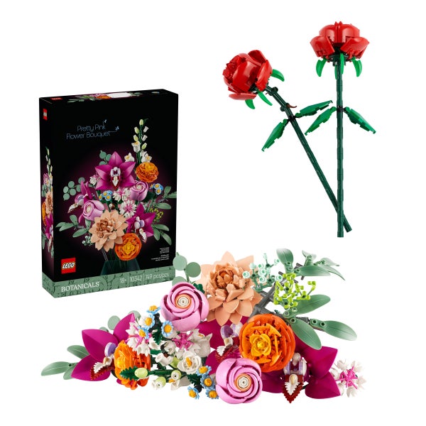 LEGO Pretty Pink Flower Bouquet and Roses Bundle | Costco LEGO Pretty Pink Flower Bouquet and Roses Bundle | Costco
