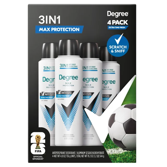DEGREE MAX PROTECTION FRESH DRY SPRAY 4 / 4.8 OZ