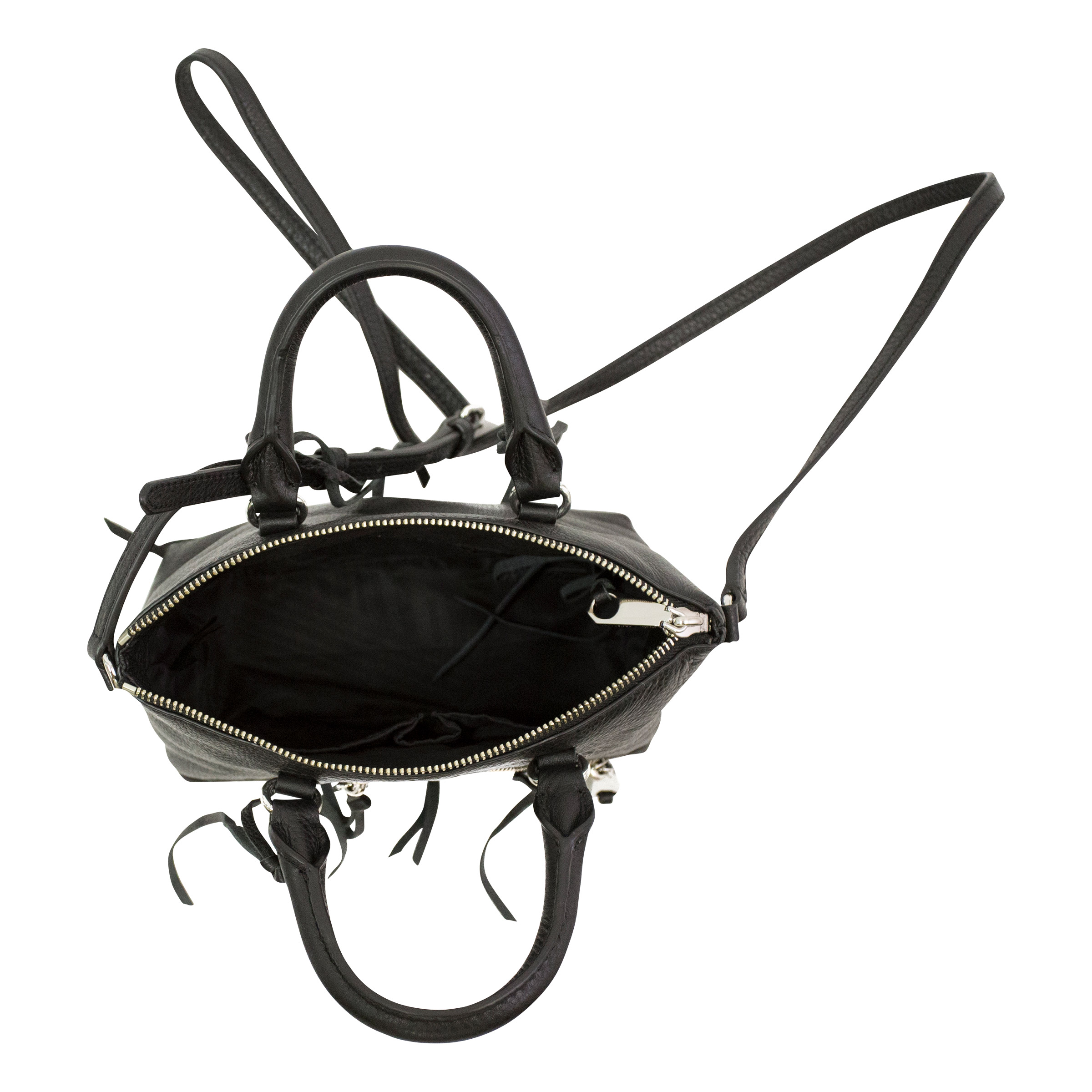 Rebecca Minkoff Micro Moto Satchel, Black | Costco