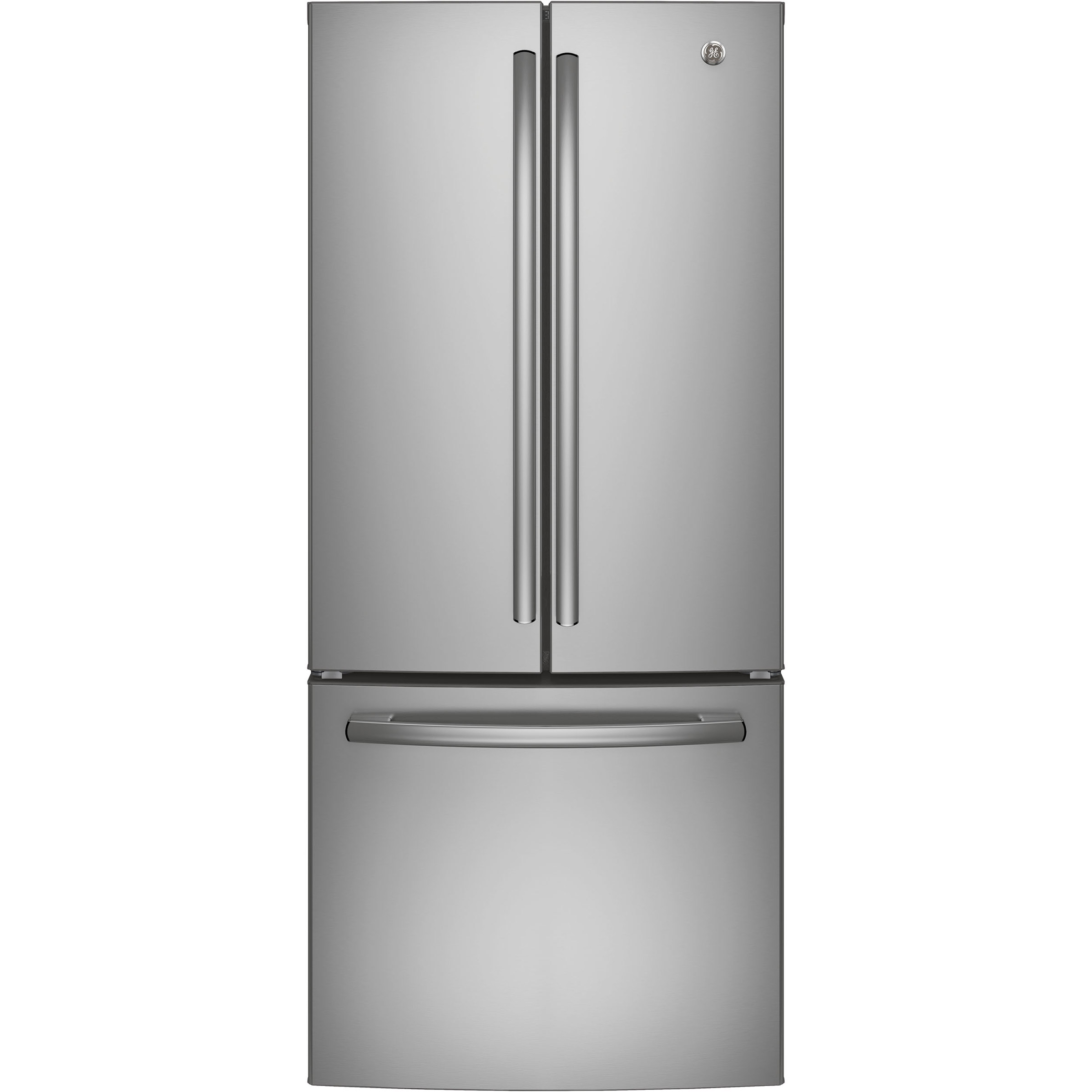 GE 30 in. 20.8 cu.ft. Stainless Steel Bottom Freezer Refrigerator with FrostGuard Technology