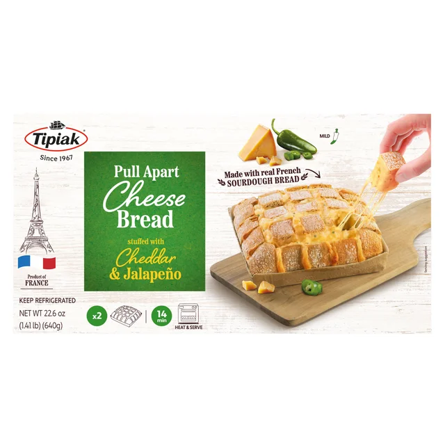 TIPIAK JALAPENO CHEDDAR BREAD 22.6 OUNCES