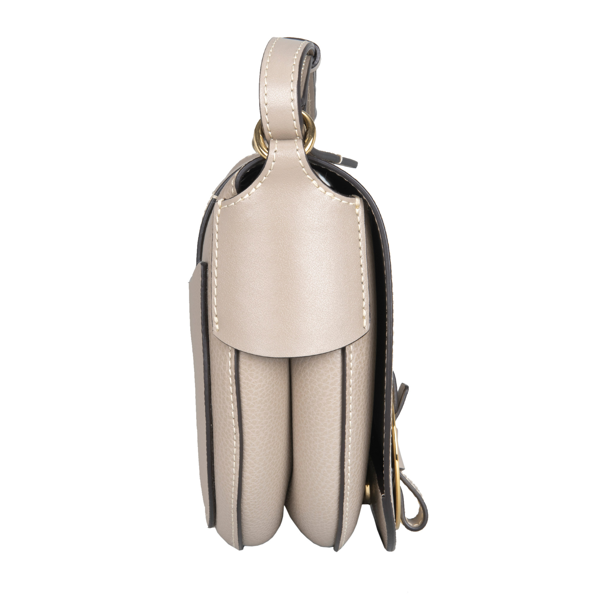 Chloe Darryl Leather Saddle Bag, Gray | Costco
