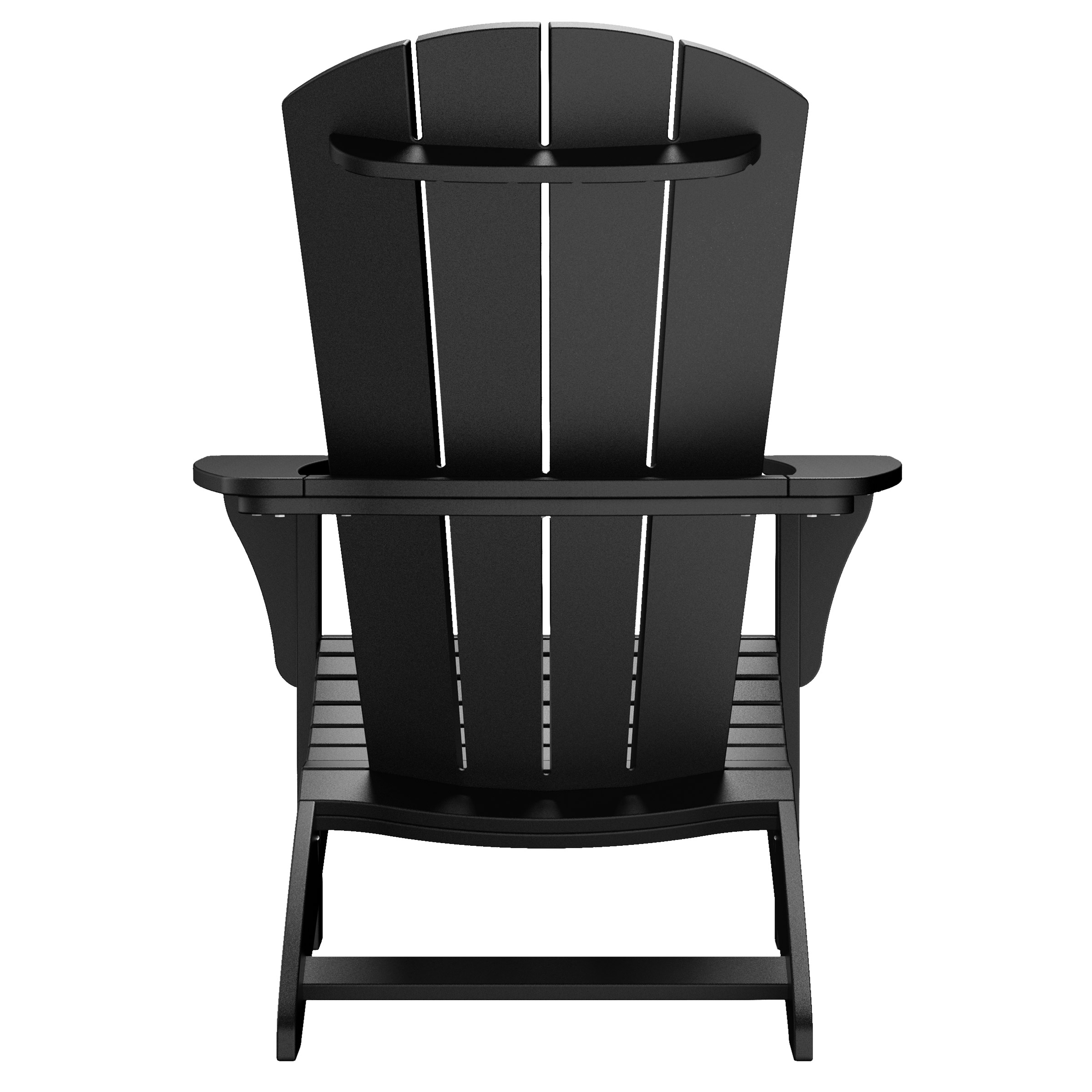 Leisure Line Outdoor Patio Fanback Adirondack Chair by Tangent