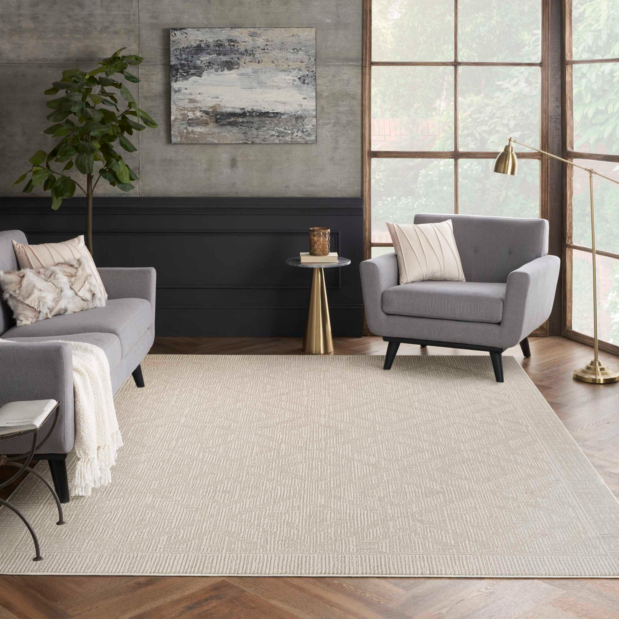 Nourison Arctic Area Rug Collection  Lumi