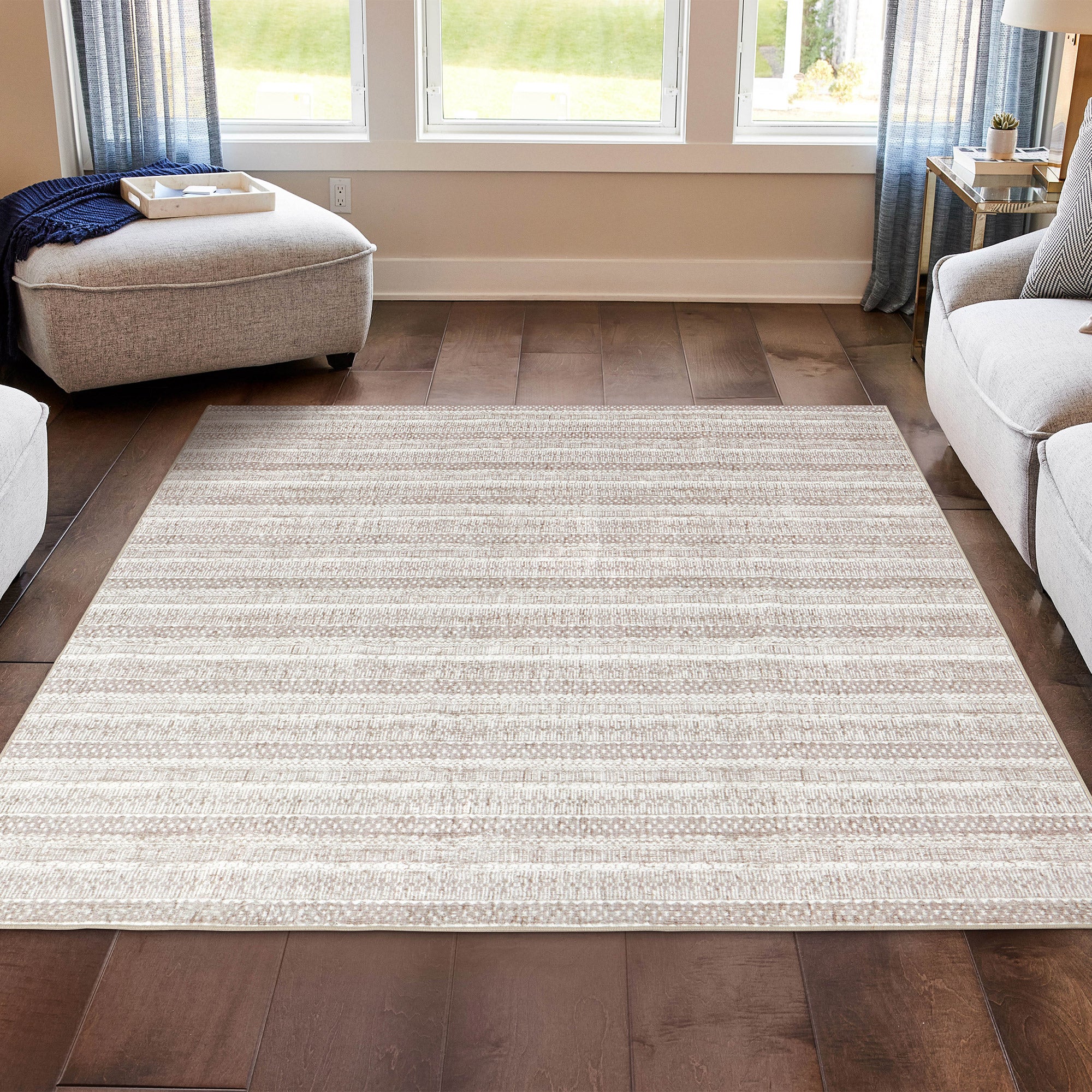 Wyatt & Ash Washable Indoor Area Rug, Oakley 7'10" x 10'