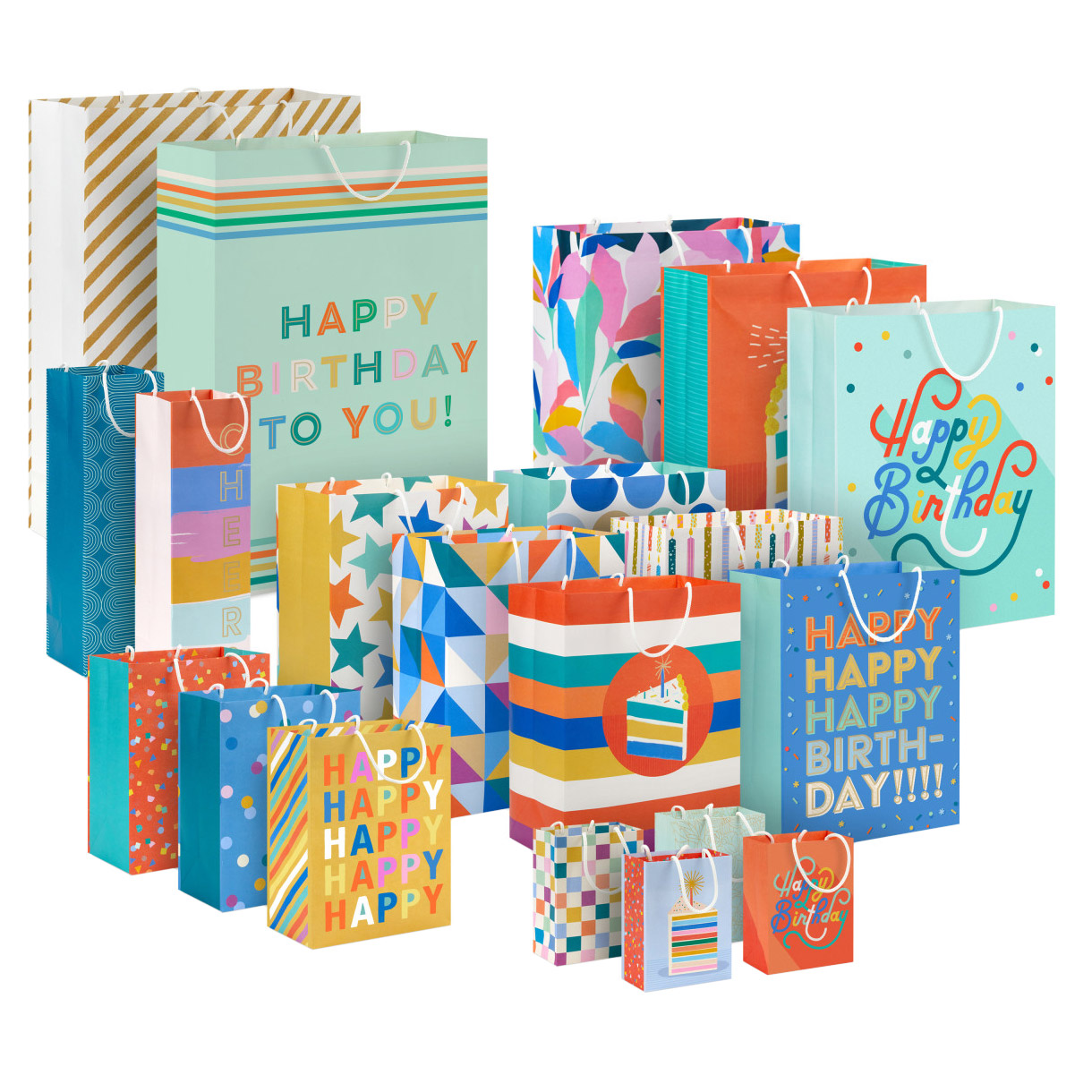 All Occasion Assorted Gift Bags, 20-count, English Only