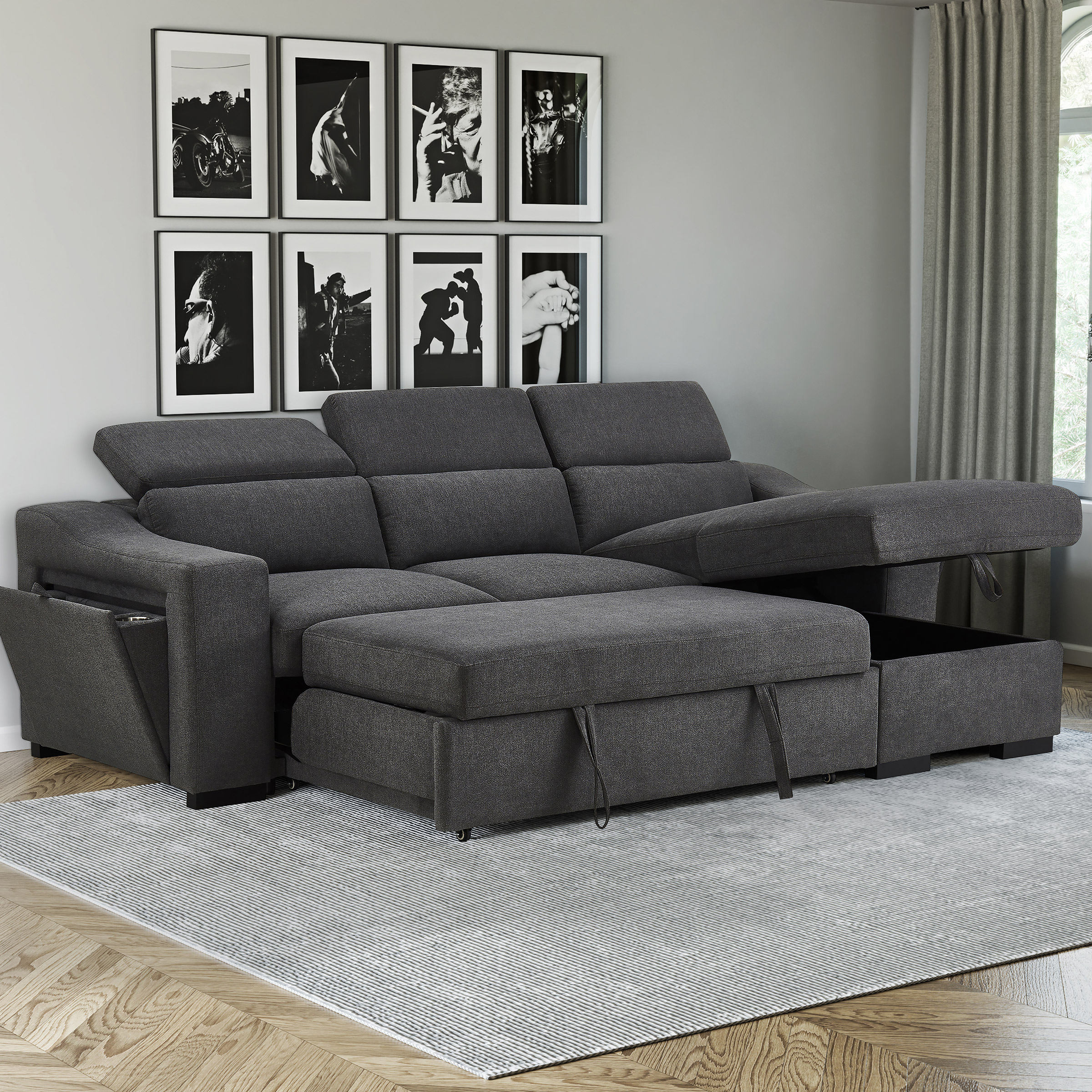 Best HD Pictures about  Costco Pull Out Sectional  with No AI Images