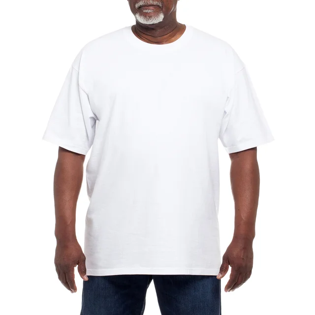 Kirkland Signature Men's Heavyweight Crew Tee, 6-pack, White, X-Large