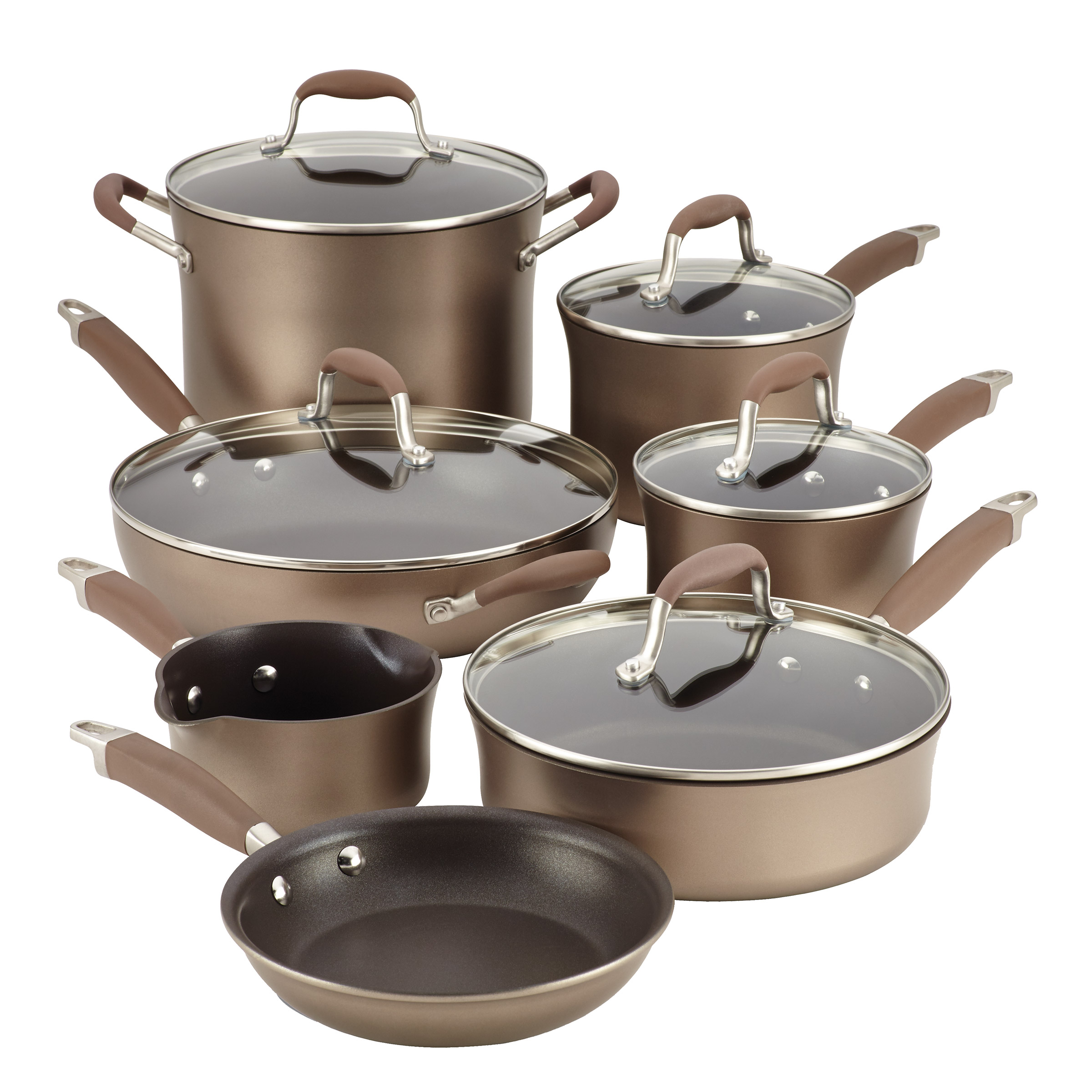 Anolon Advanced Hard Anodized Nonstick Cookware Set - Thumbnail 4