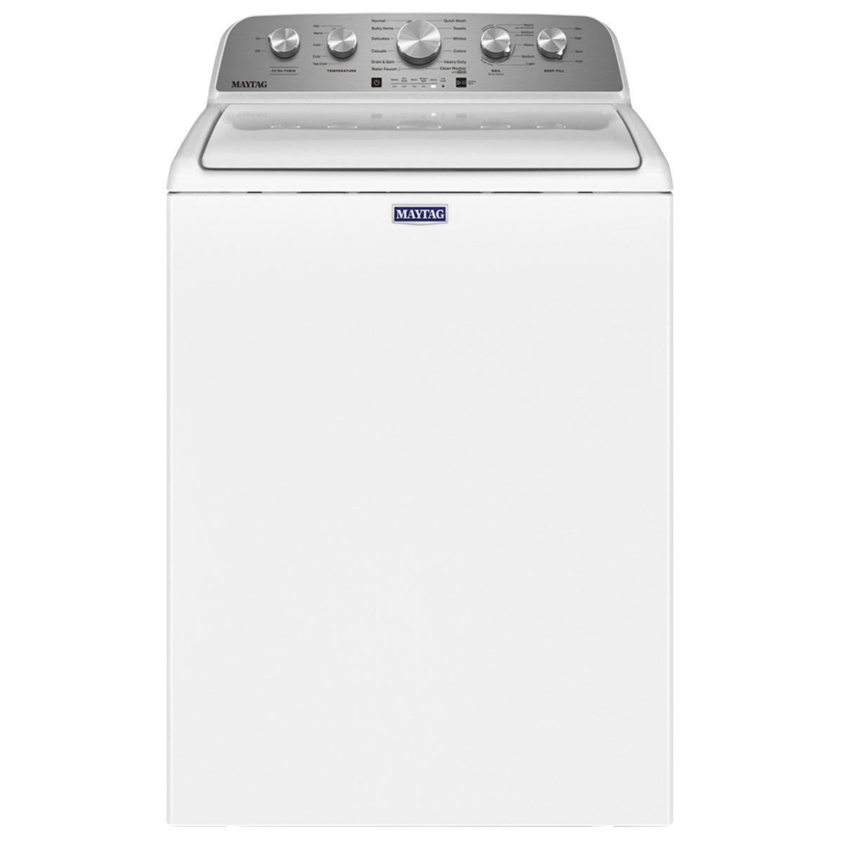 Maytag 5.2 cu ft. White Top Load Washer with Extra Power	Button