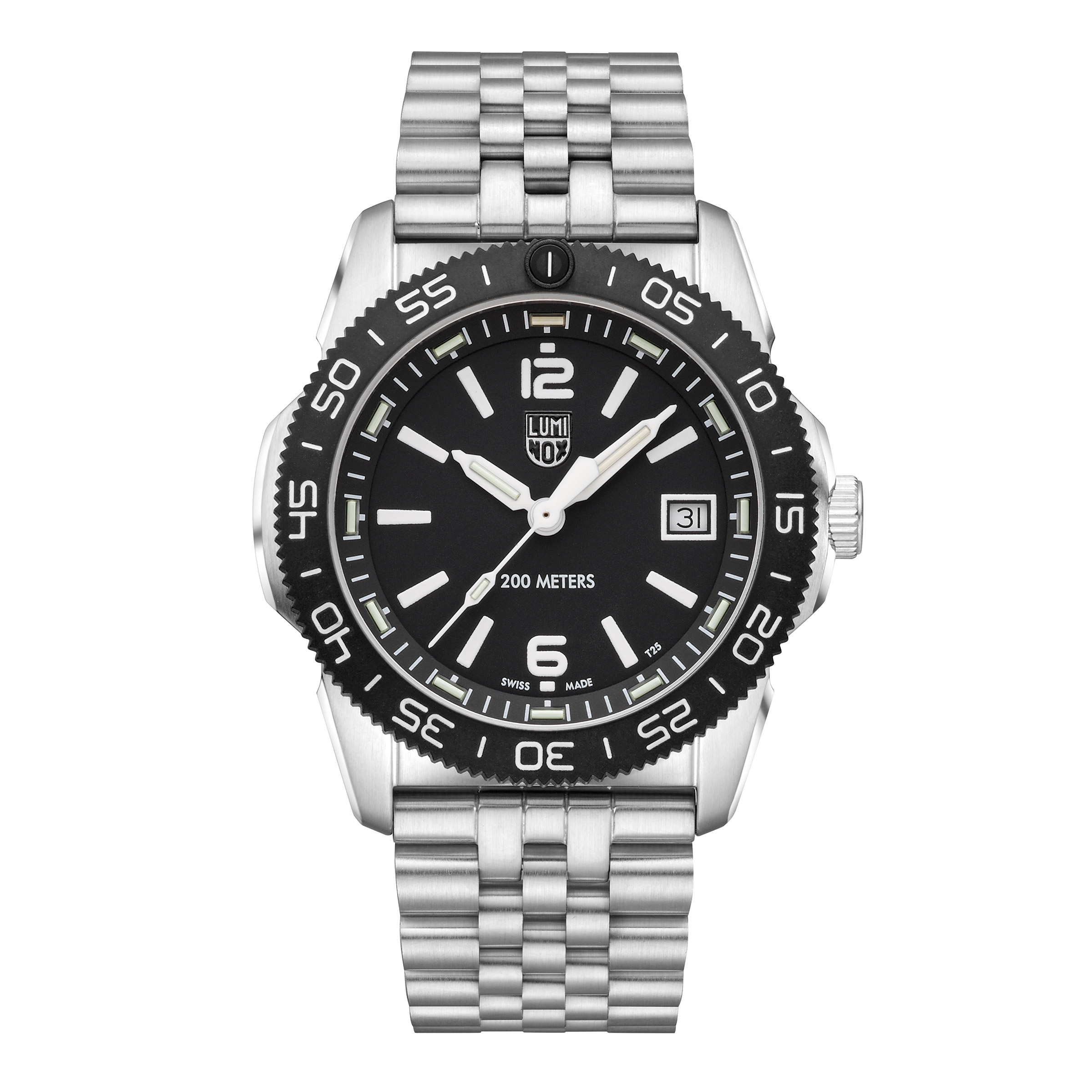 Luminox Pacific Diver Ripple Stainless Steel Black Dial Men's