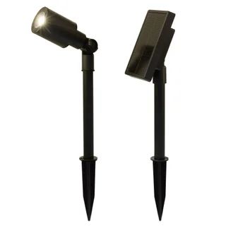 Tommy Bahama Smart Focus 100/60 Lumen LED Solar Spotlight, 2-Pack