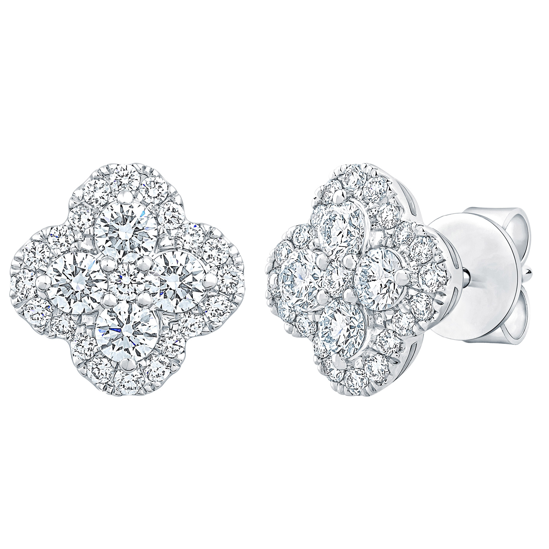 Round Brilliant Diamond Earrings (1.20 ctw)